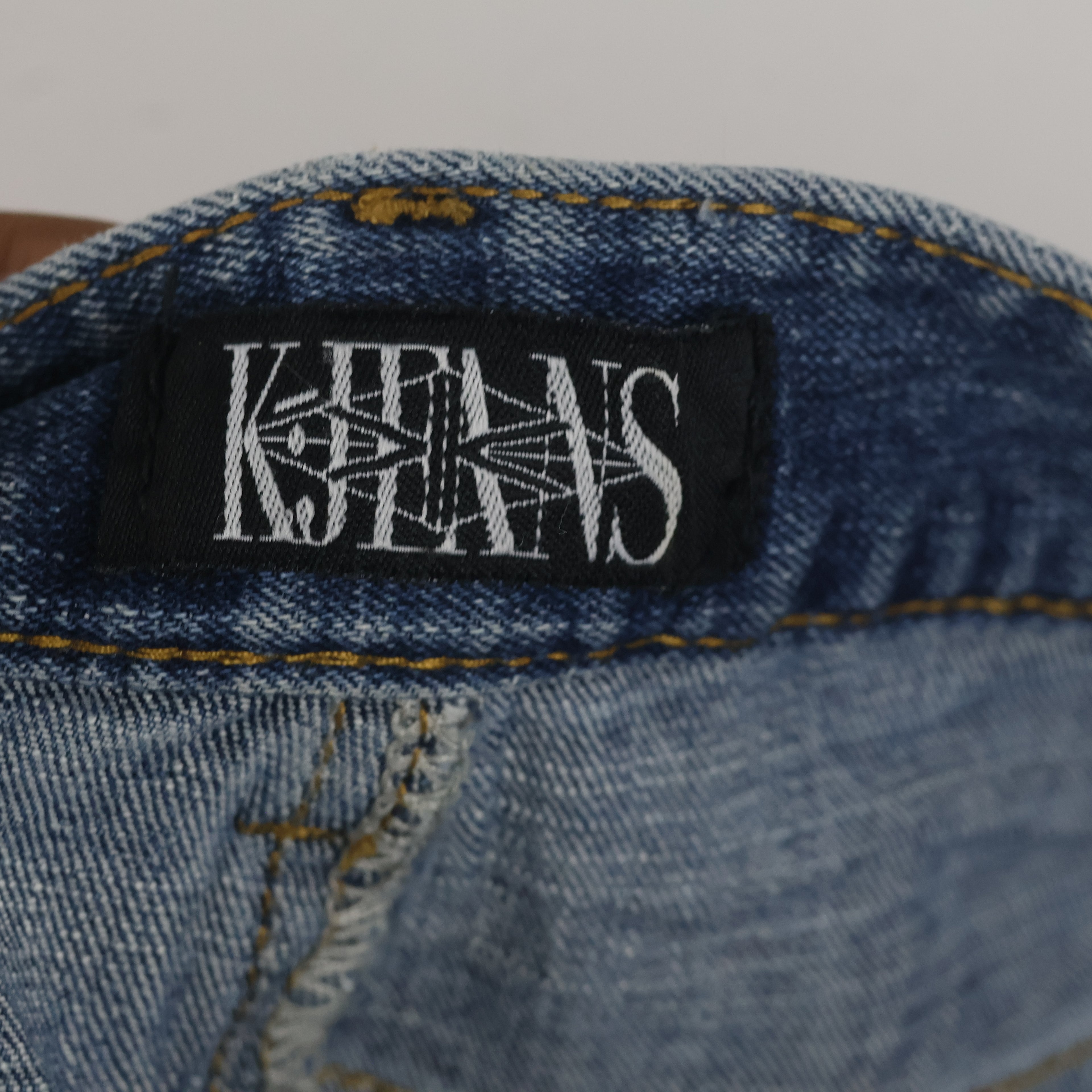 KJ Jeans 98% Cotton Raw Hem Blue Denim Pants Waist:30/ J1106