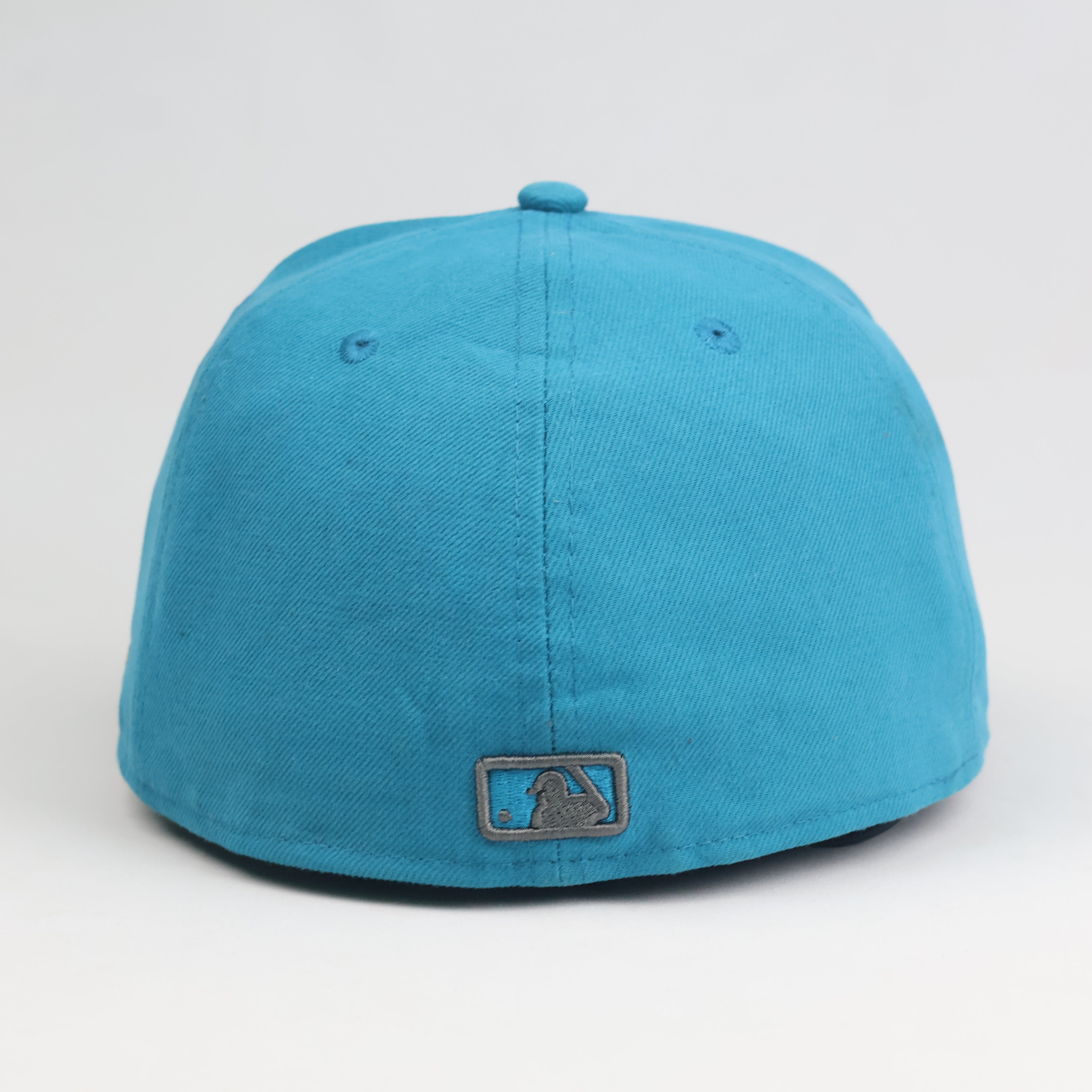 Thrifted Vintage New Era 59FIFTY LA Dodgers Two-Tone Teal Fitted Hat - Size 7 3/8