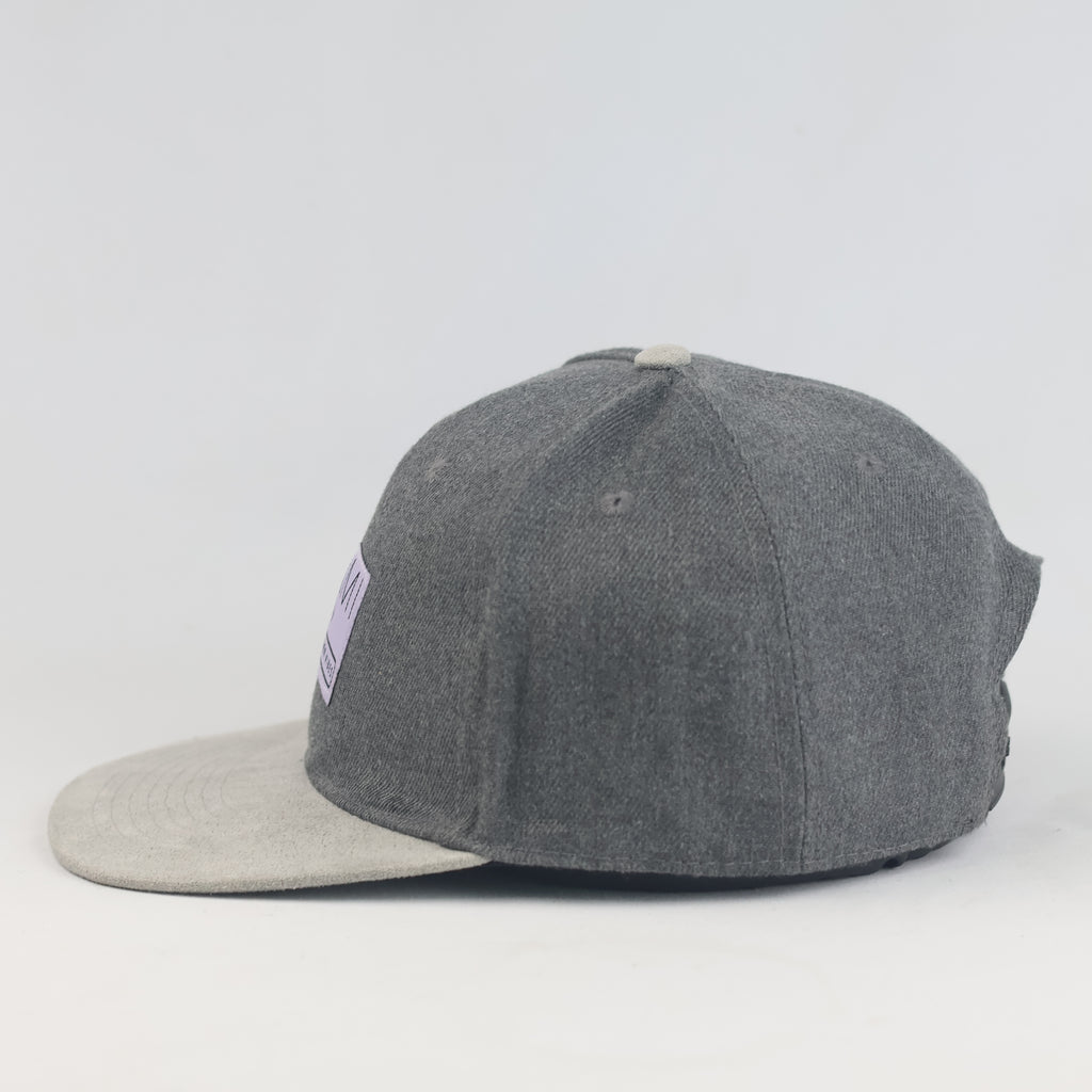 Thrifted Accessories Miami Graphic Patch Grey Two-Tone Flat Visor Cap (Size 57–59 cm) | 11021
