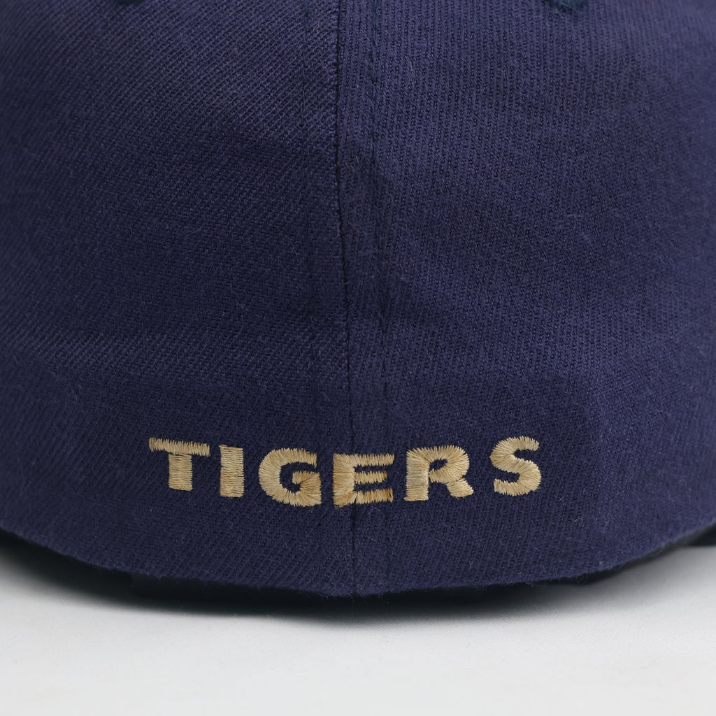 Thrifted Casad Sport Detroit Tigers Embroidered Side Patch Cap - Orange Underbrim