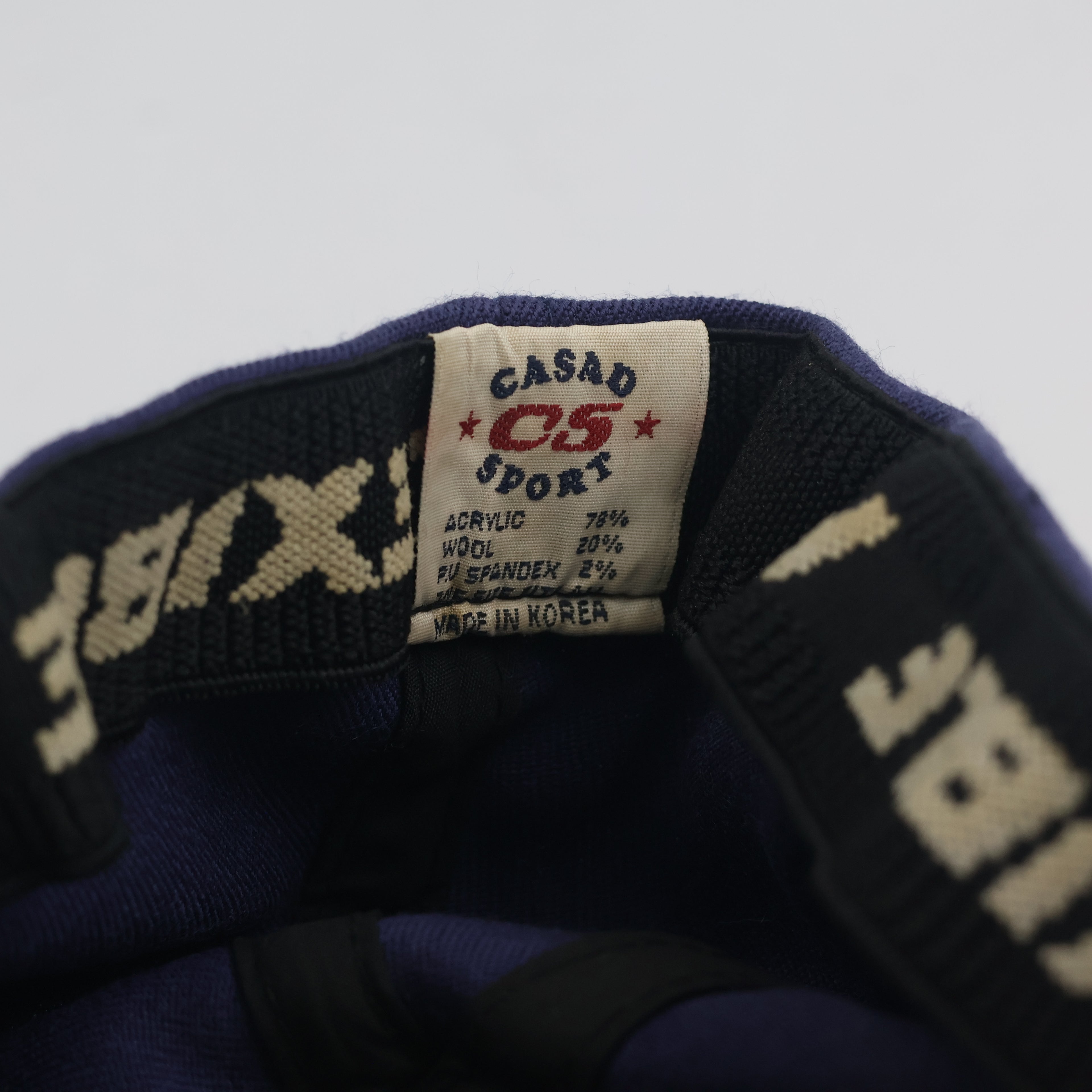 Thrifted Casad Sport Detroit Tigers Embroidered Side Patch Cap - Orange Underbrim