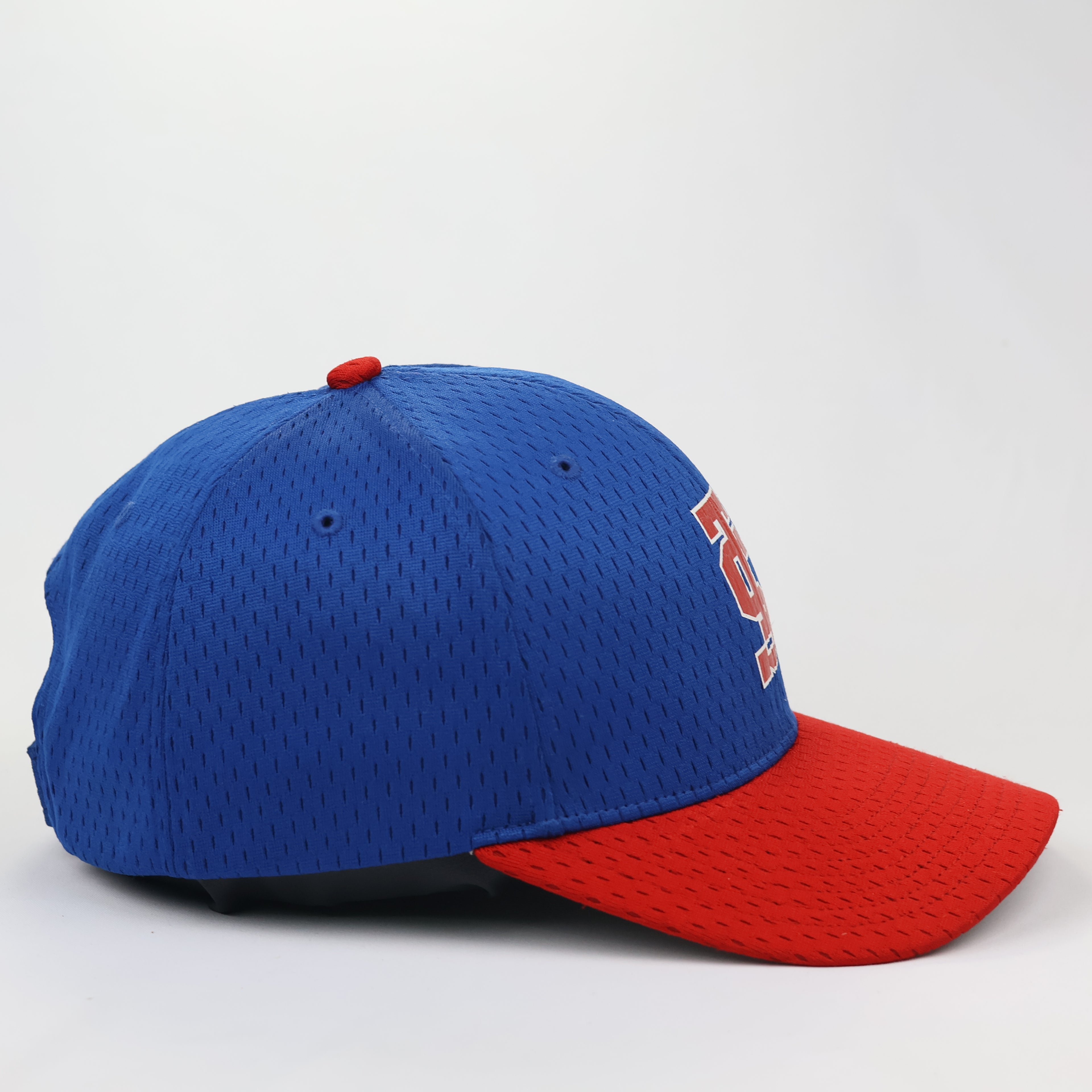 Richardson Pro Model 414 Athletic Thrifted Cap - Blue Red Performance Mesh Hat