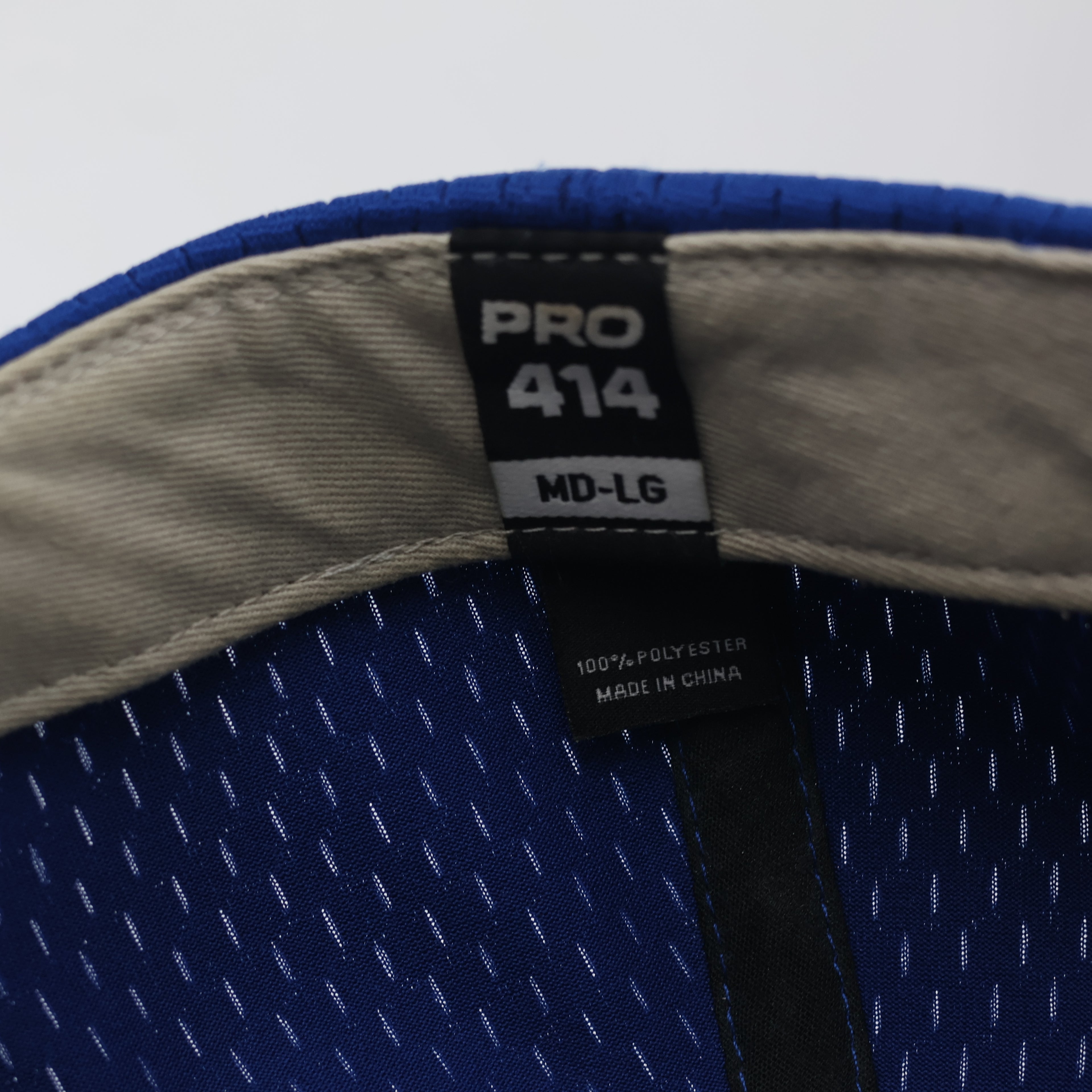 Richardson Pro Model 414 Athletic Thrifted Cap - Blue Red Performance Mesh Hat