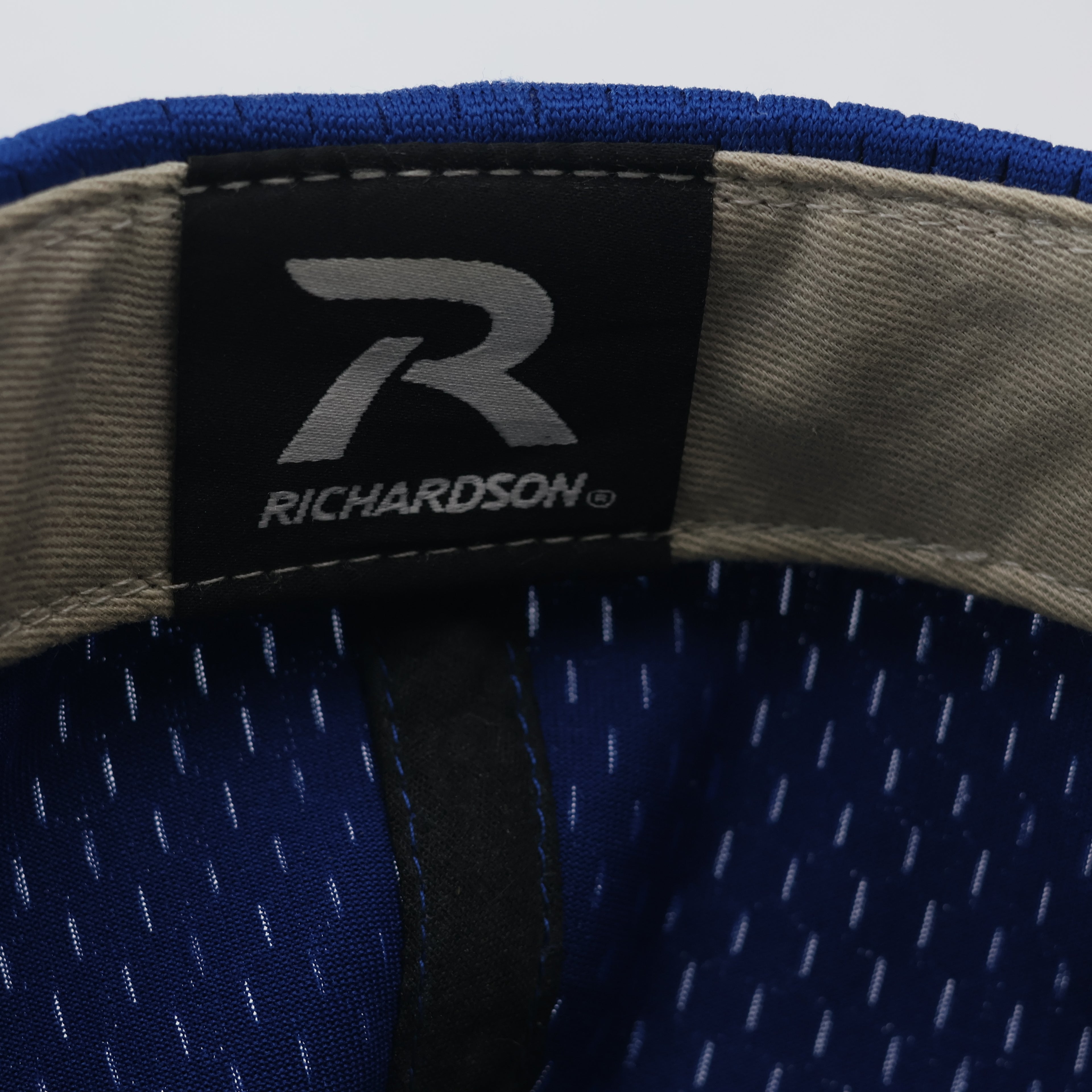 Richardson Pro Model 414 Athletic Thrifted Cap - Blue Red Performance Mesh Hat
