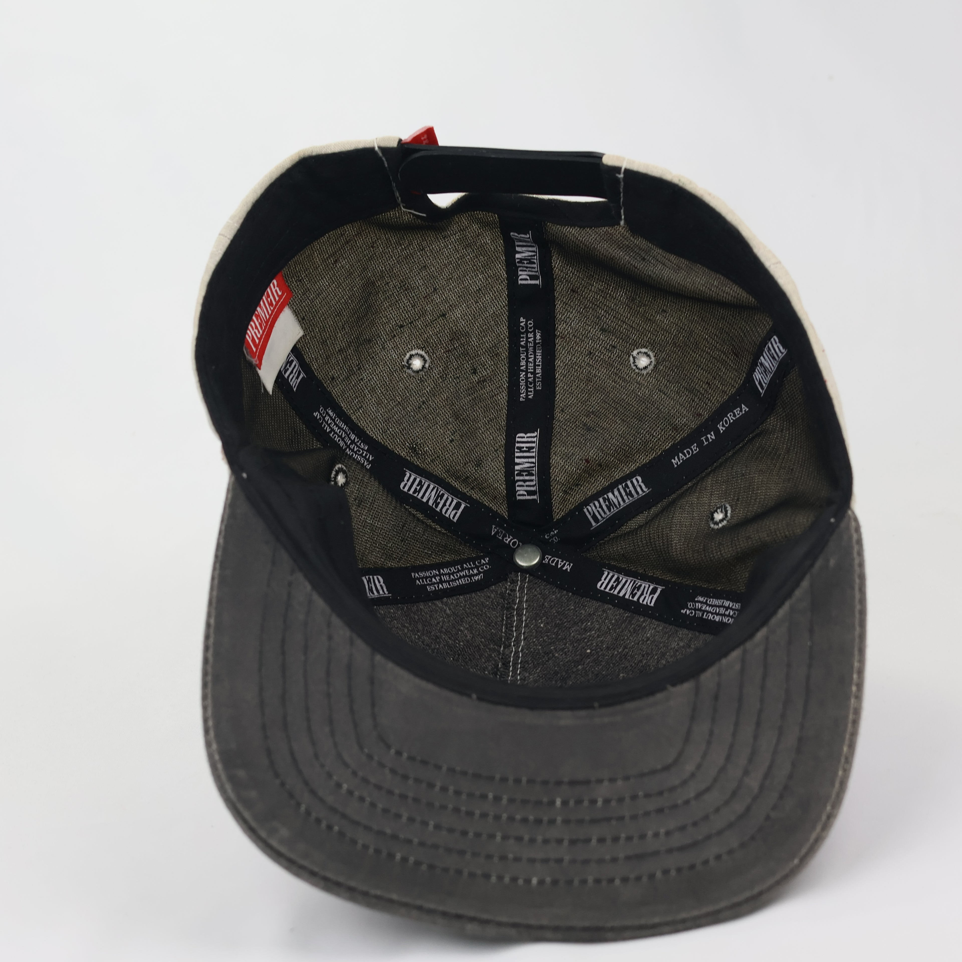Thrifted Premier Sir Cat Monocle Hat | Speckled Fabric | Size 56-58cm