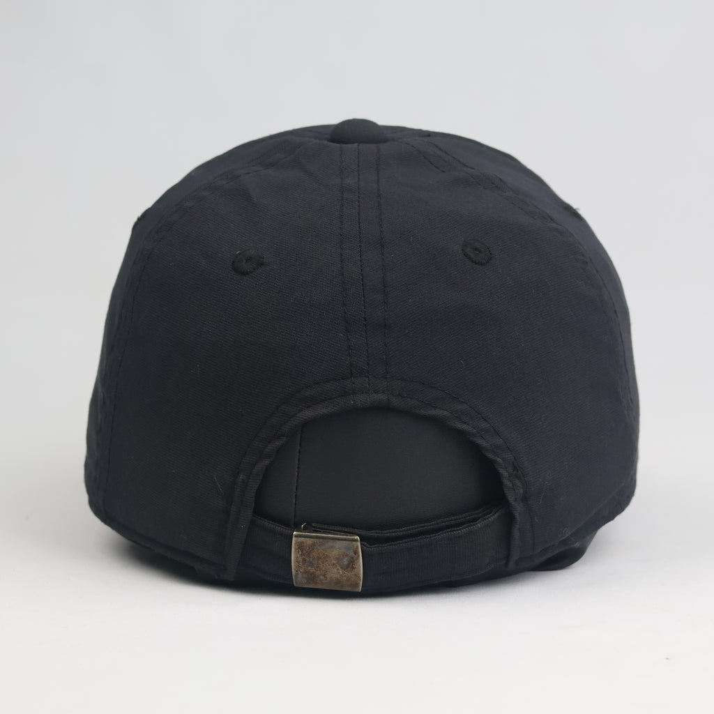 Vintage Black Emblem Embroidered Military Style Dad Hat Cap - 57-59cm