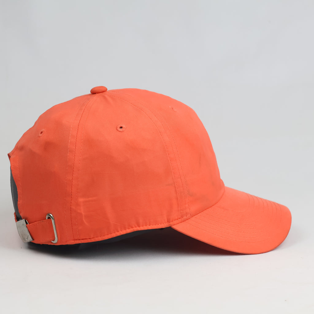 Thrifted Nike Heritage 86 Bright Orange Metal Swoosh Low Profile Dad Hat - 57-59cm