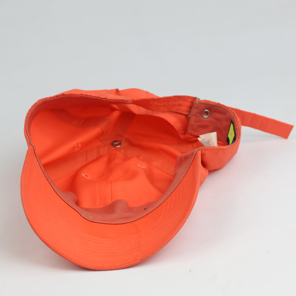 Thrifted Nike Heritage 86 Bright Orange Metal Swoosh Low Profile Dad Hat - 57-59cm