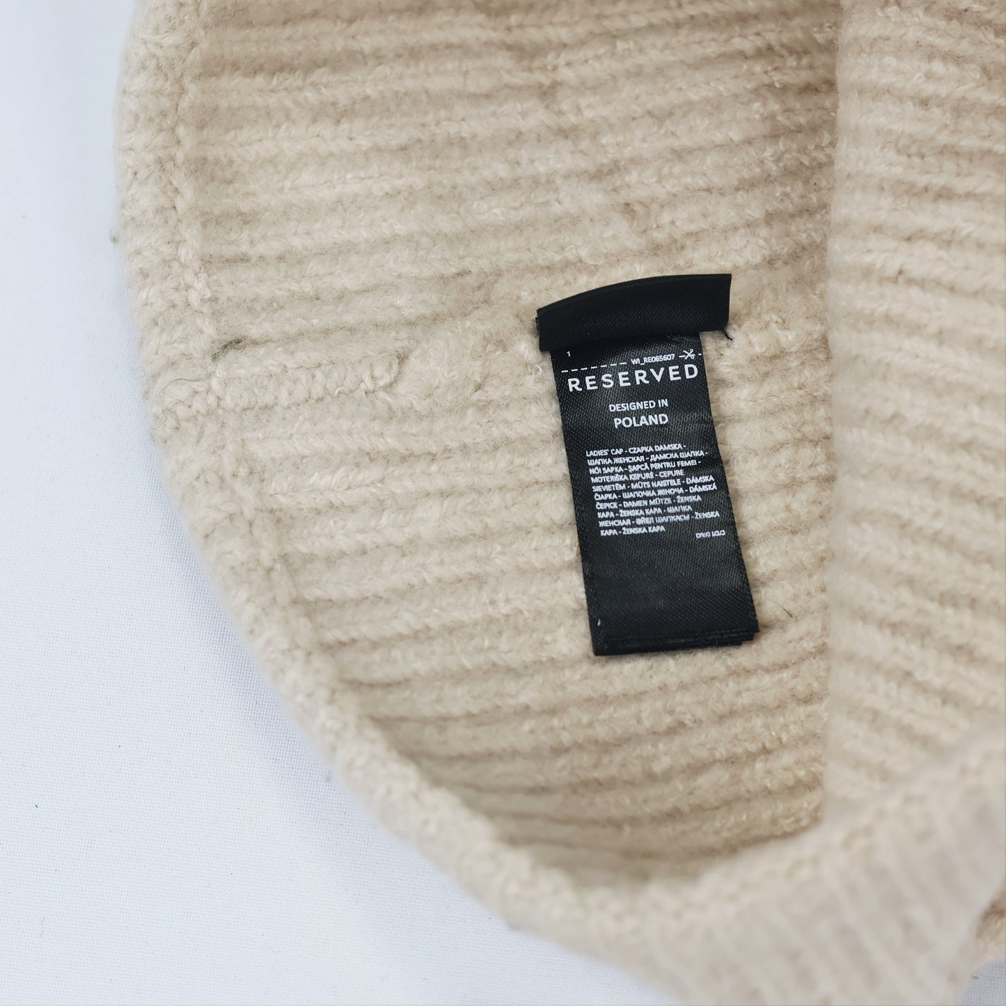Authentic Reserved Poland Knit Thrifted Cap - European High Street Fashion