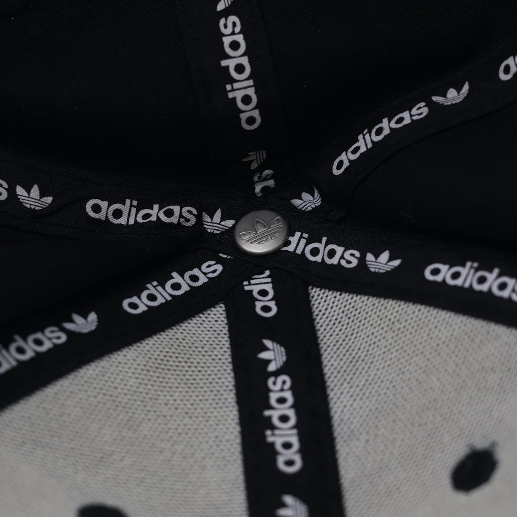 Adidas Originals Embroidered Logo Curved Brim Thrifted Cap – Black
