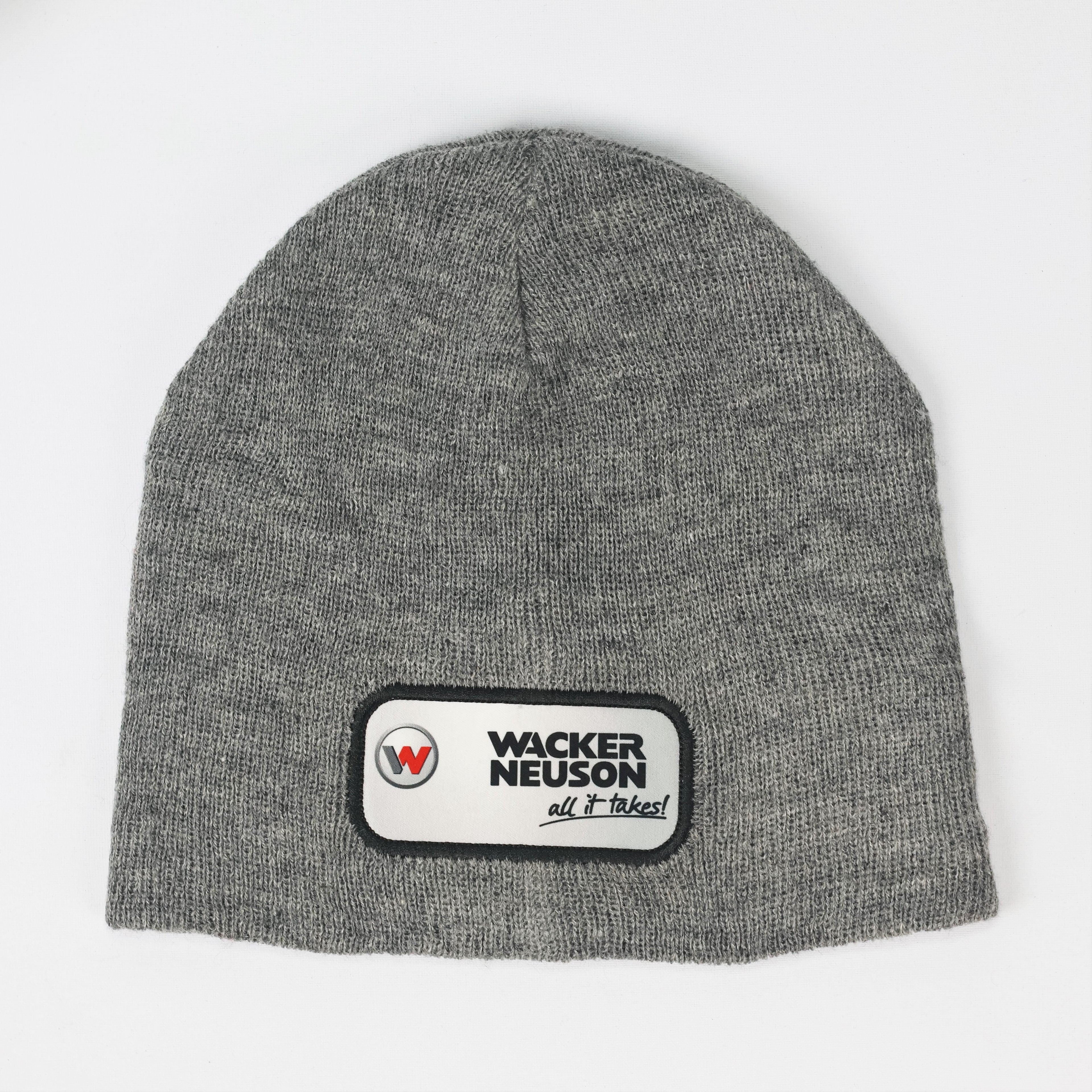 Minimalist Grey Knit Thrifted Cap - Soft & Stretchy Unisex Hat