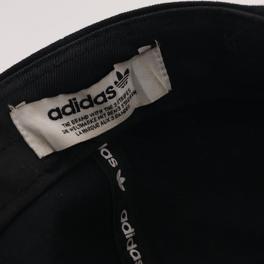 Adidas Originals Embroidered Logo Curved Brim Thrifted Cap – Black
