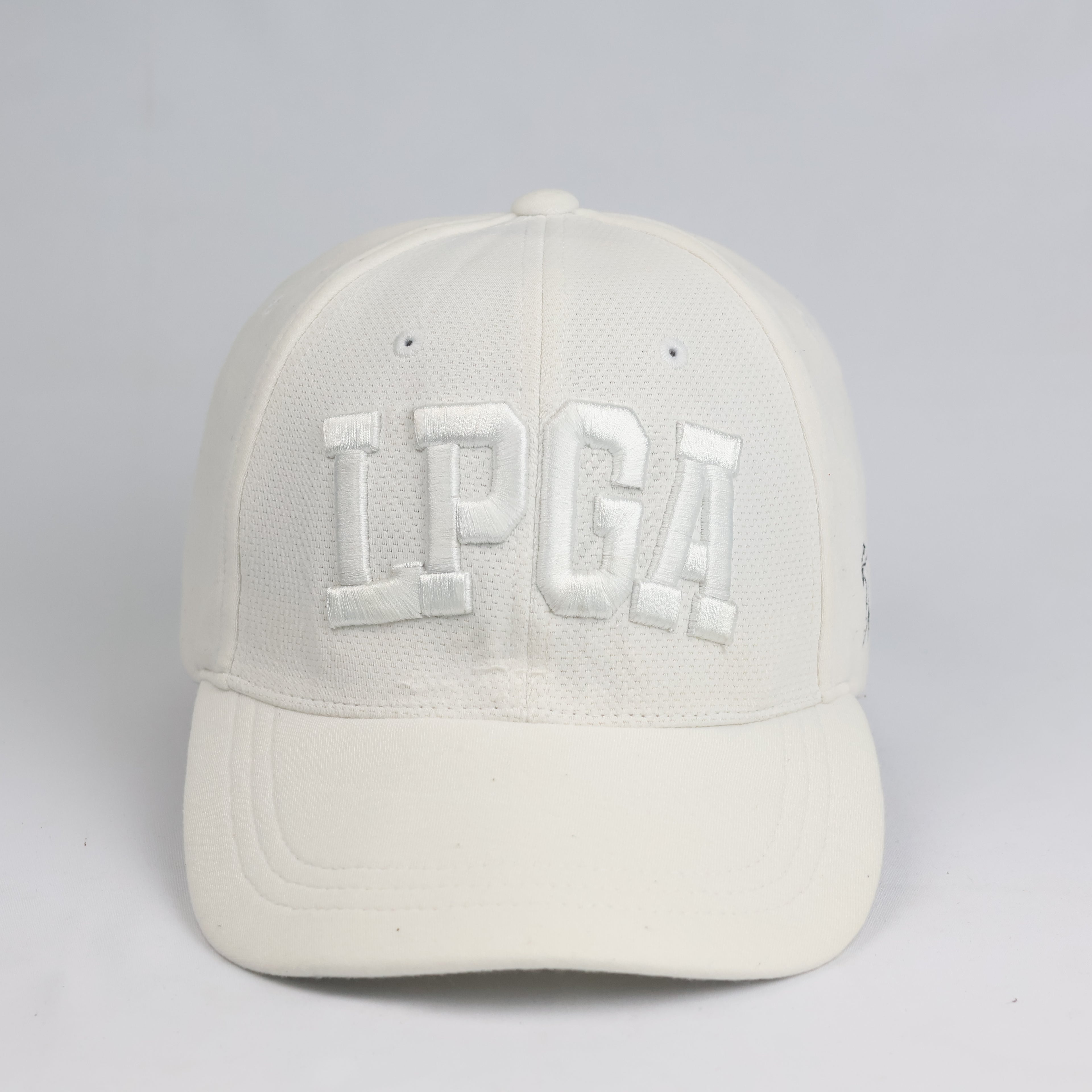 LPGA Official Golfwear White Performance Mesh Strapback Cap