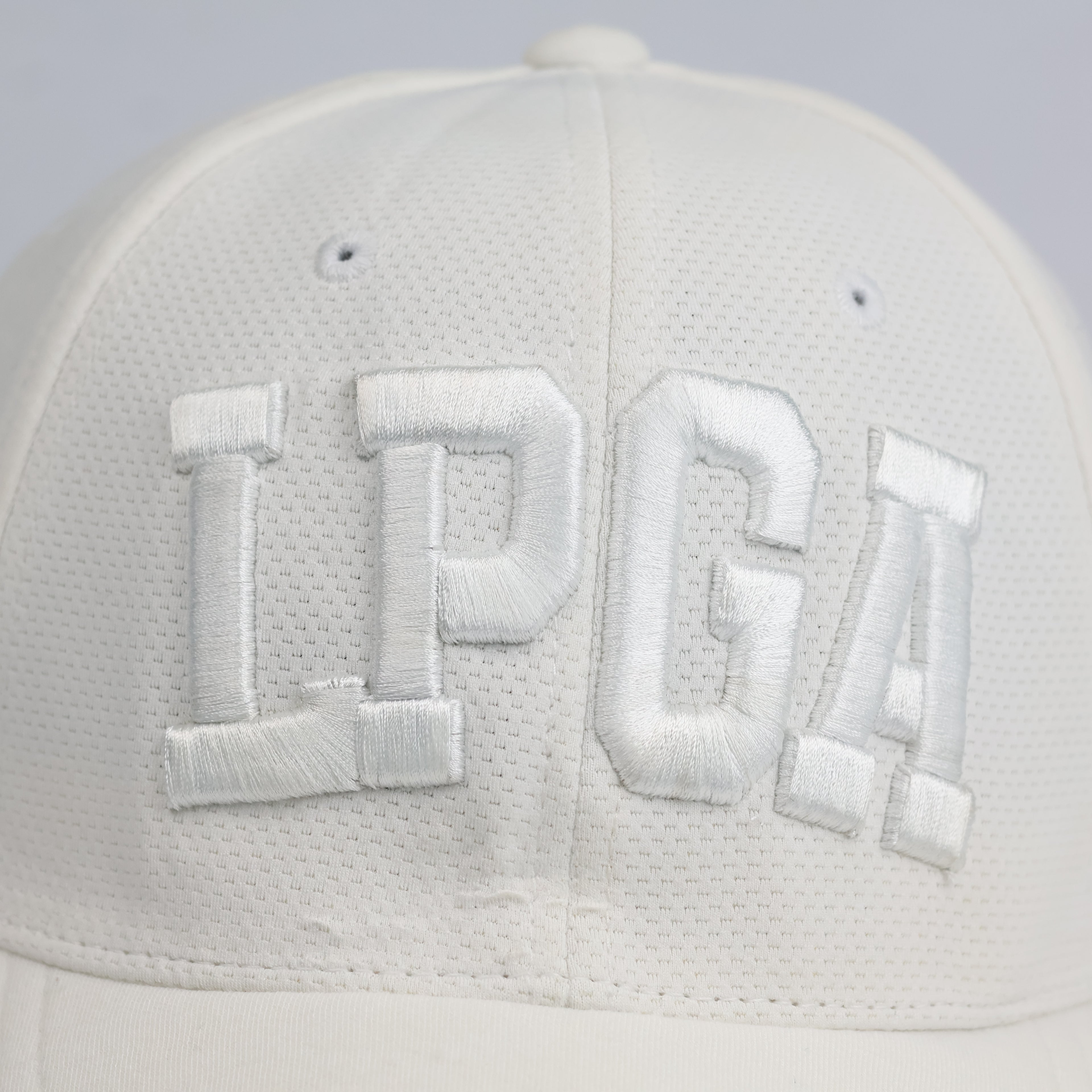 LPGA Official Golfwear White Performance Mesh Strapback Cap