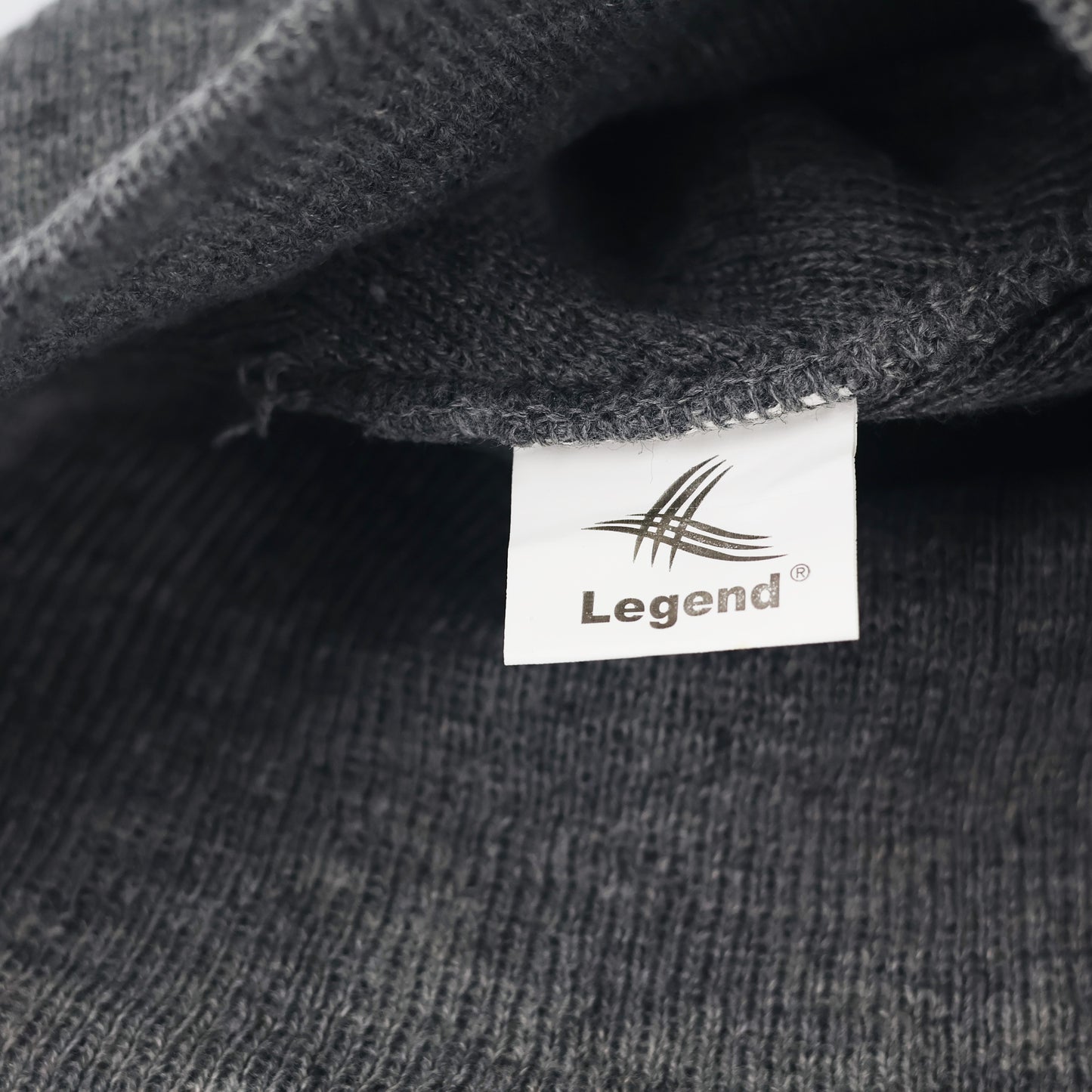 Minimalist Grey Knit Thrifted Cap - Soft & Stretchy Unisex Hat