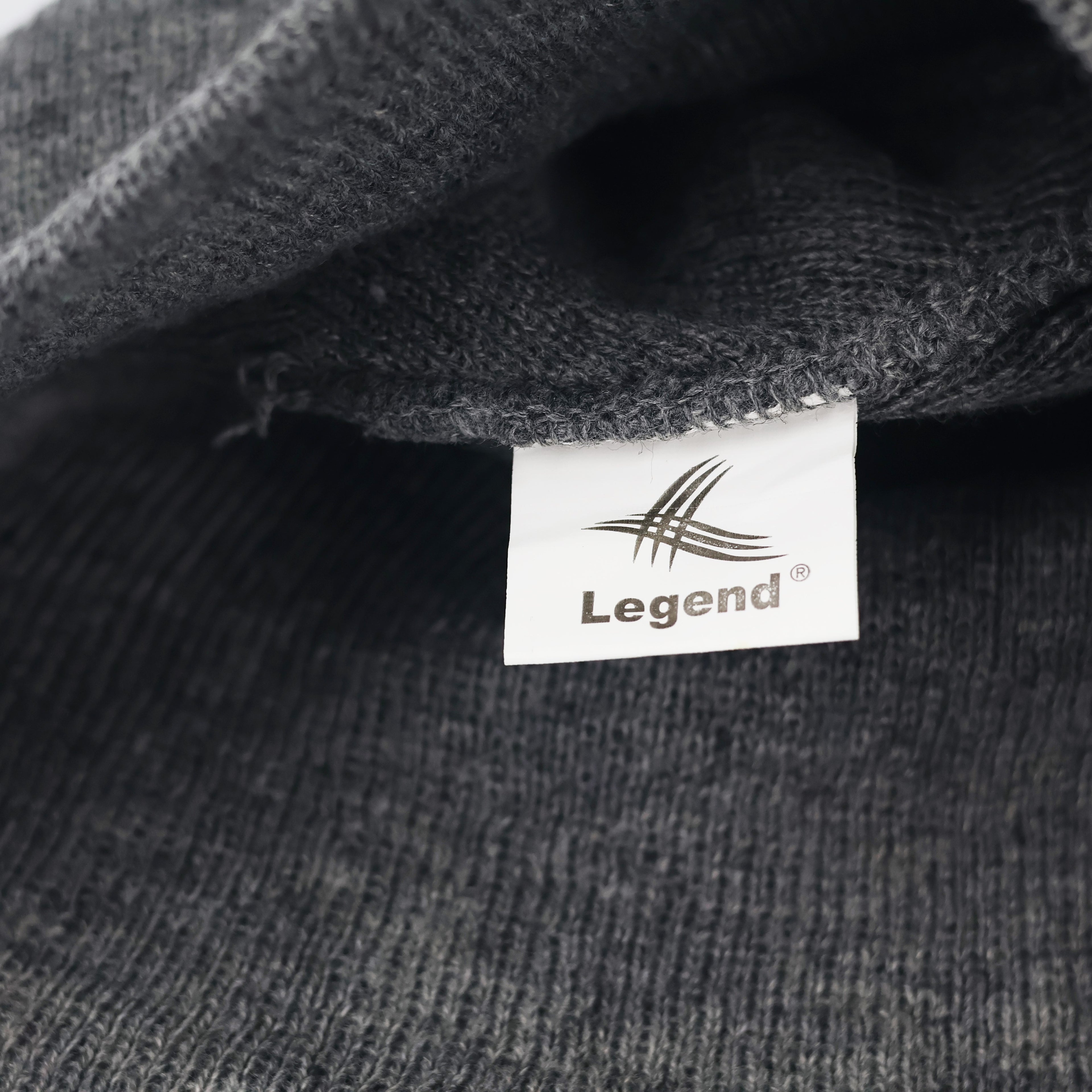 Minimalist Grey Knit Thrifted Cap - Soft & Stretchy Unisex Hat
