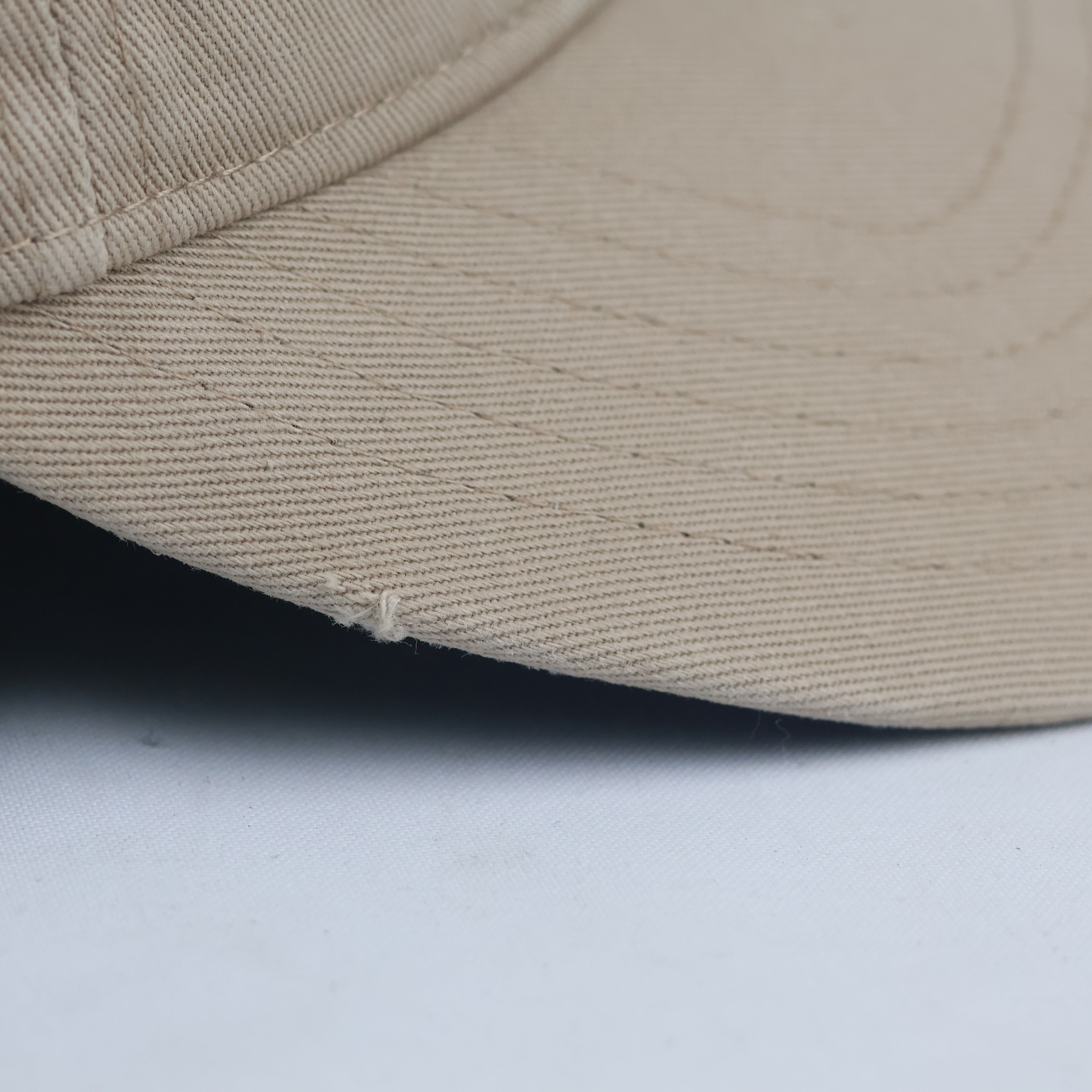 Thrifted Adidas Originals Khaki Baseball Cap - Pink Embroidered Trefoil