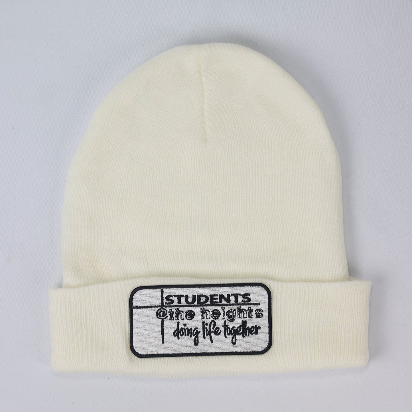 Solid White Knit Thrifted Cap - Port & Company USA (Adult Size)