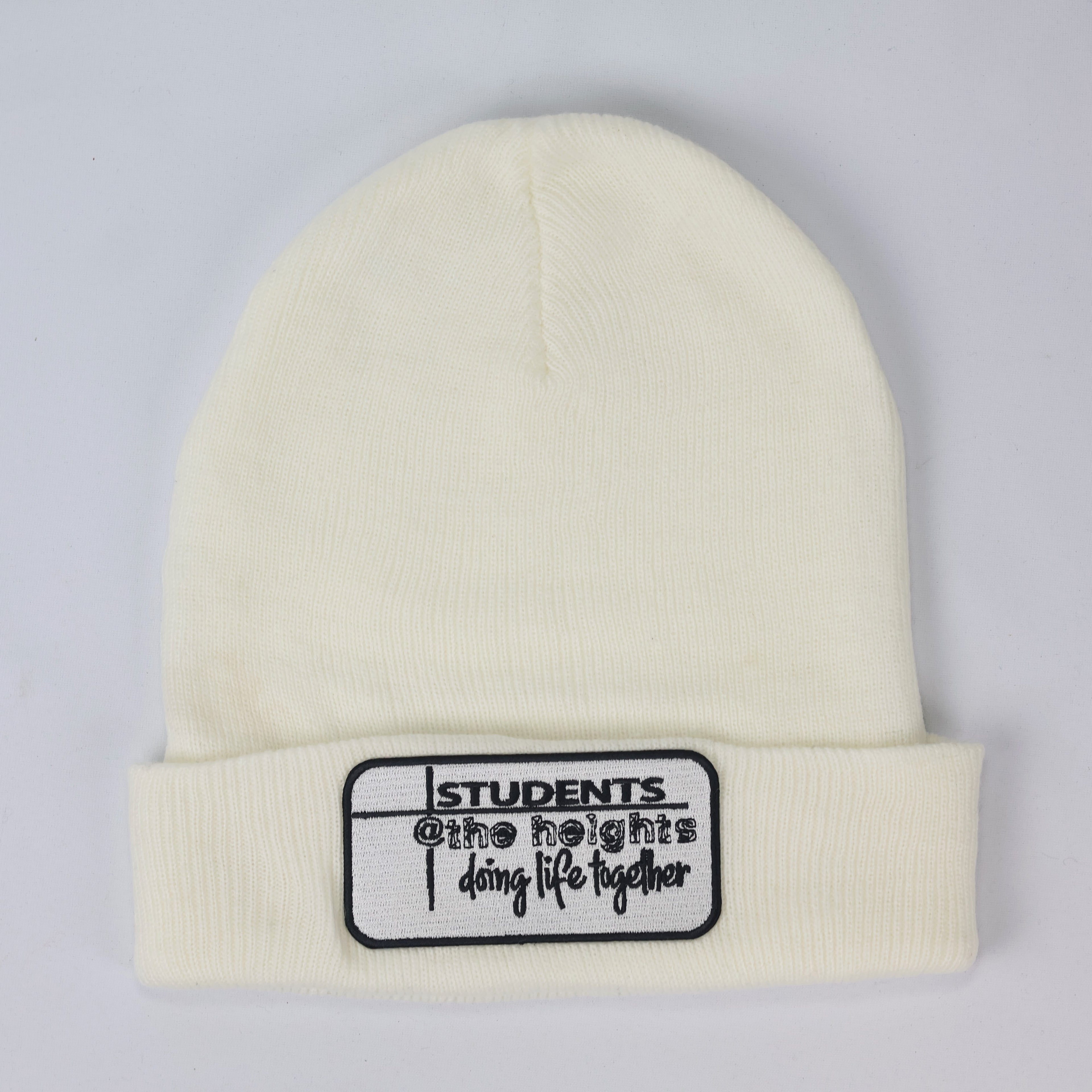 Solid White Knit Thrifted Cap - Port & Company USA (Adult Size)