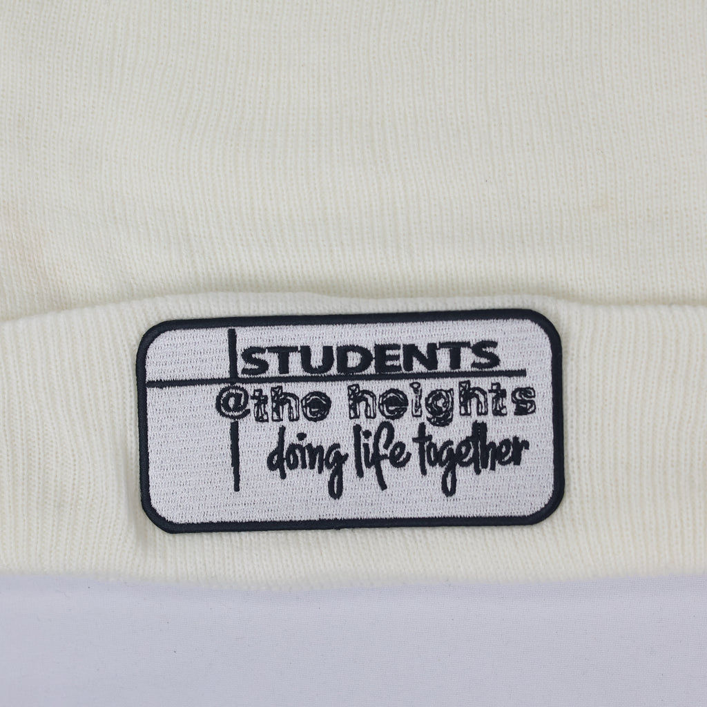 Solid White Knit Thrifted Cap - Port & Company USA (Adult Size)