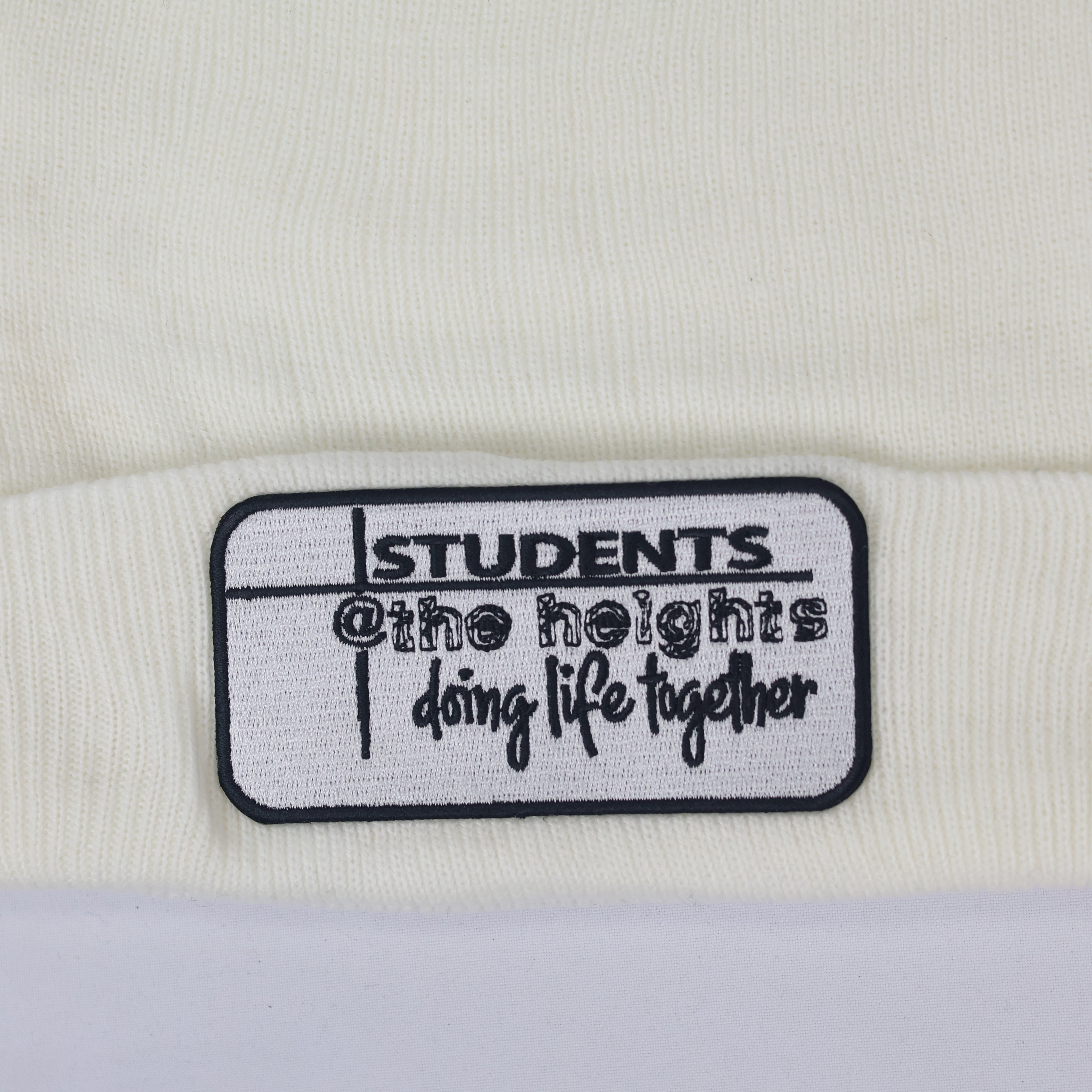 Solid White Knit Thrifted Cap - Port & Company USA (Adult Size)