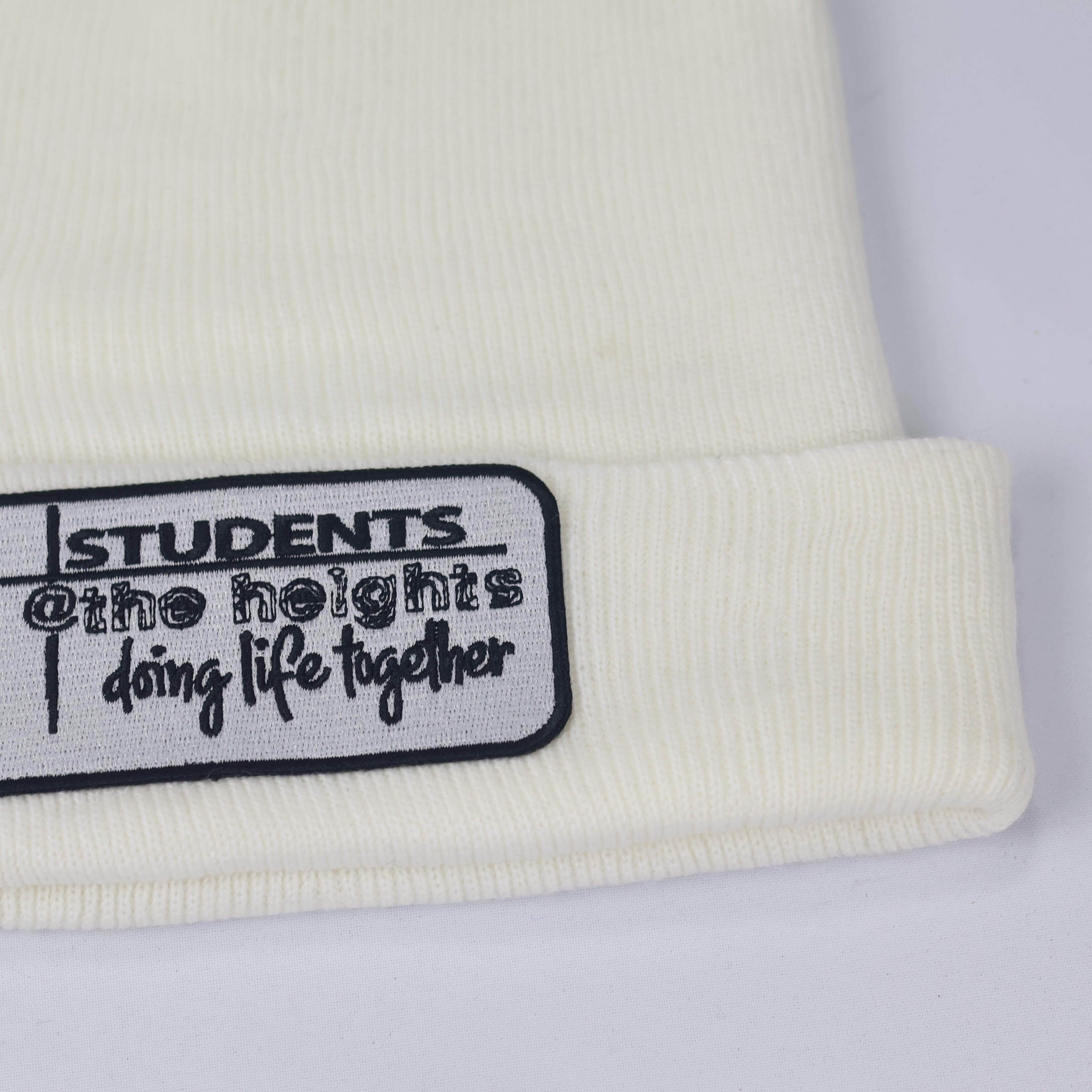 Solid White Knit Thrifted Cap - Port & Company USA (Adult Size)