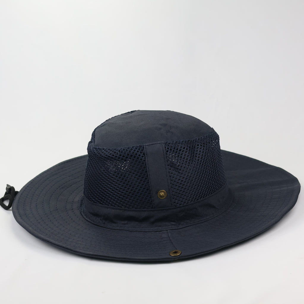 Thrifted Outdoor Safari Sun Hat | Navy Blue | Size 57cm
