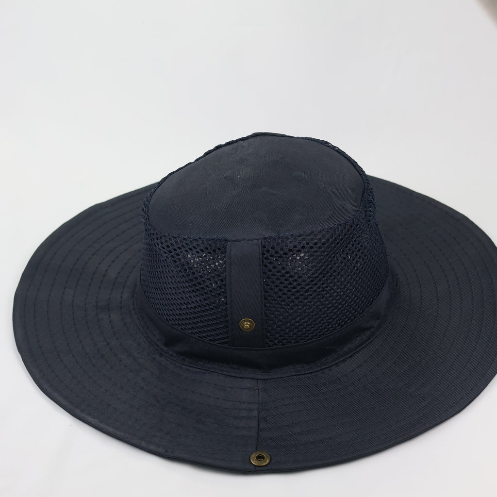 Thrifted Outdoor Safari Sun Hat | Navy Blue | Size 57cm