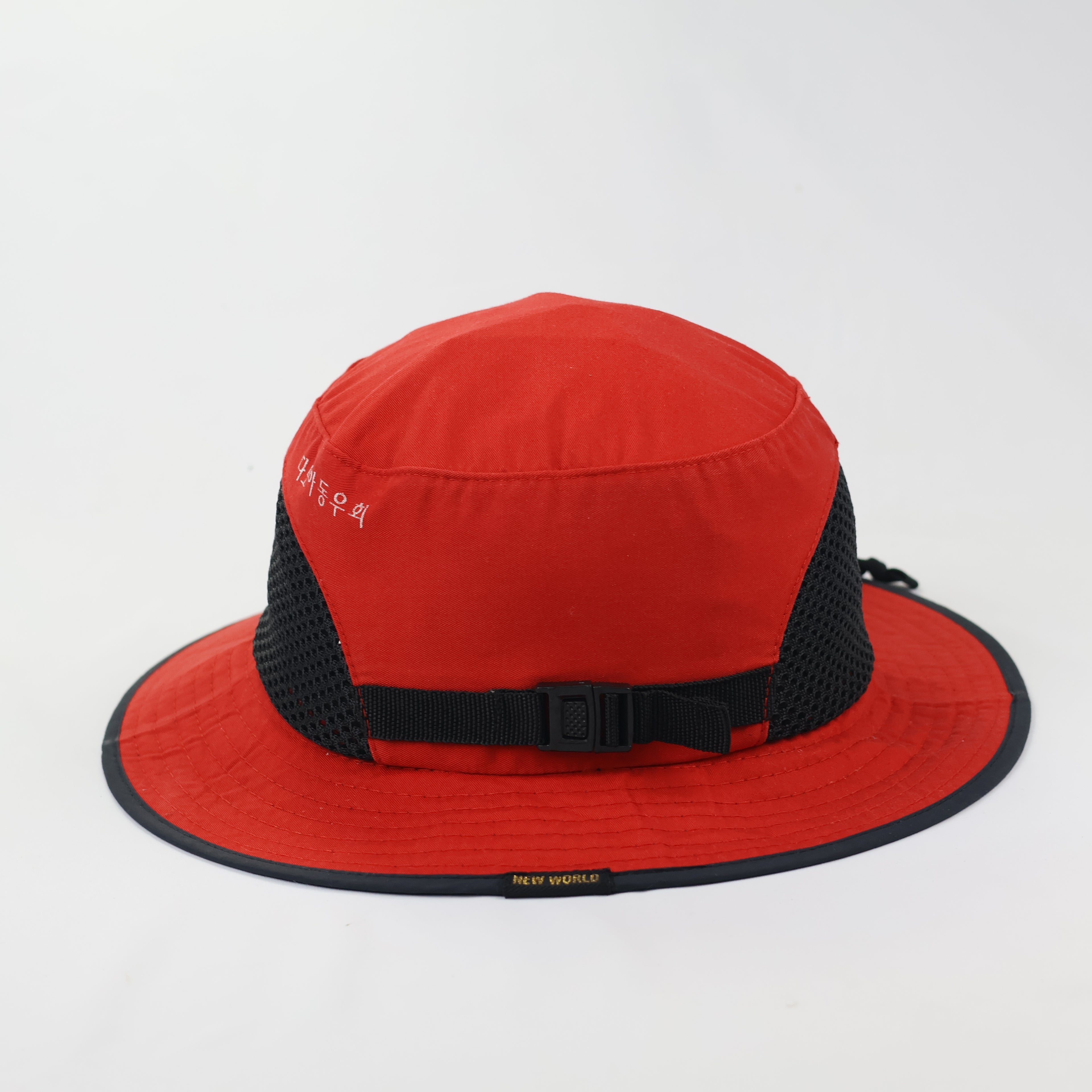 Vintage New World Red Hiking Boonie Hat – Breathable Mesh