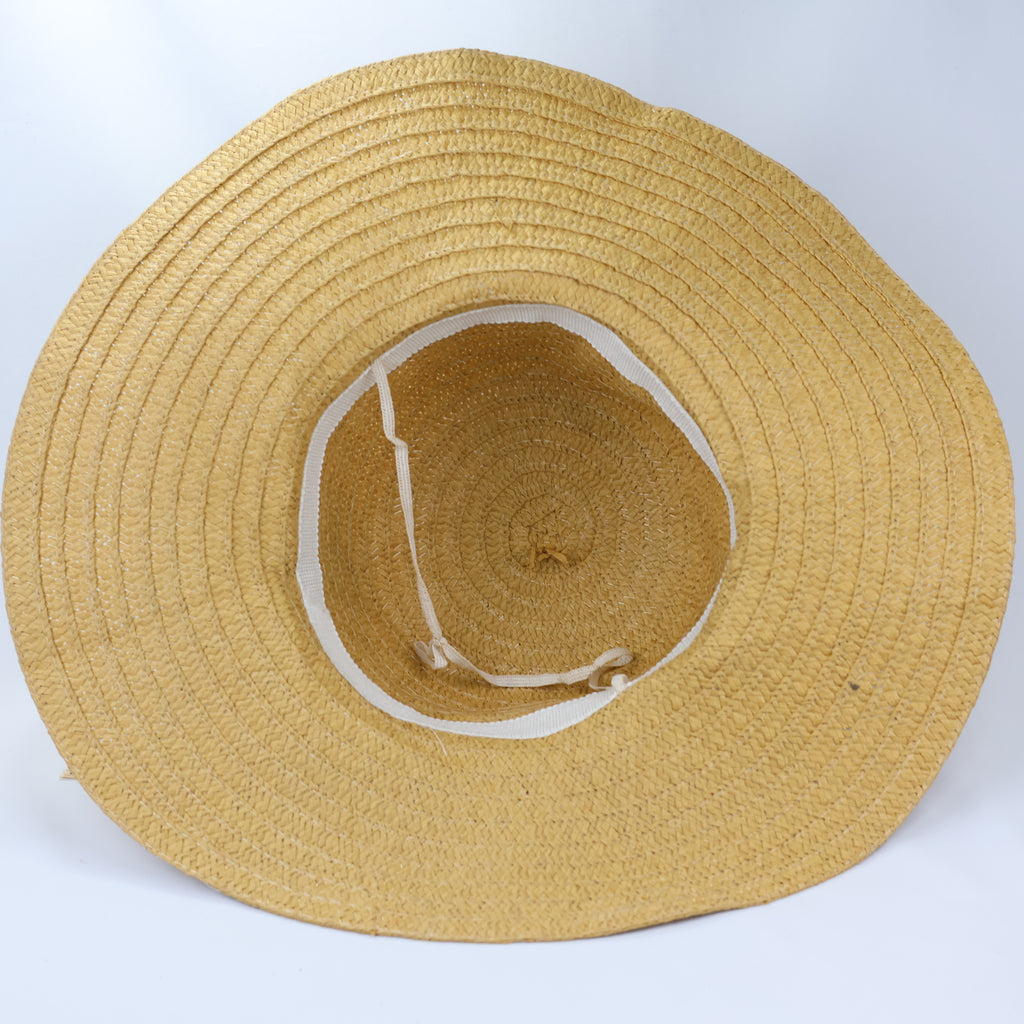 Leopard Print Accent Straw Sun Hat – Classic Bohemian Summer Style