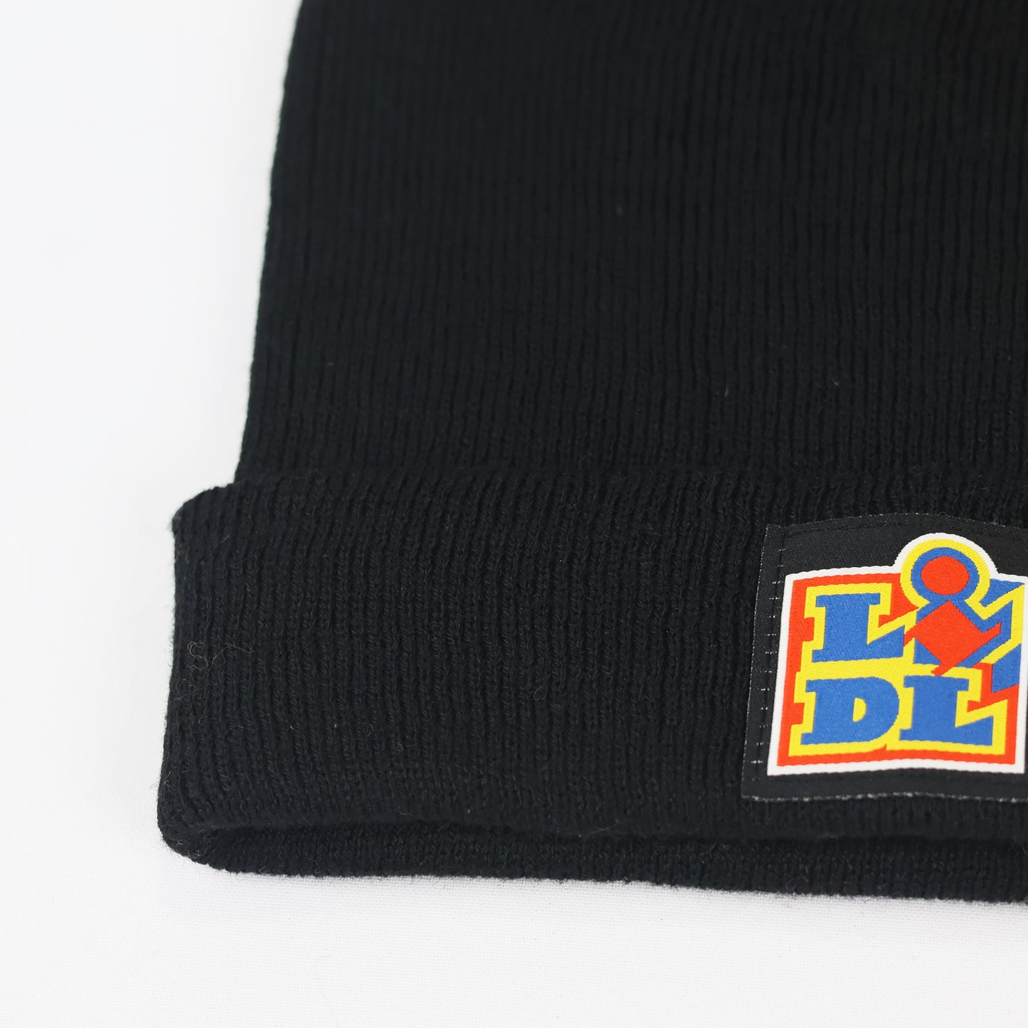 Classic Black Pom-Pom Thrifted Beanie - Cute & Cozy Winter Hat