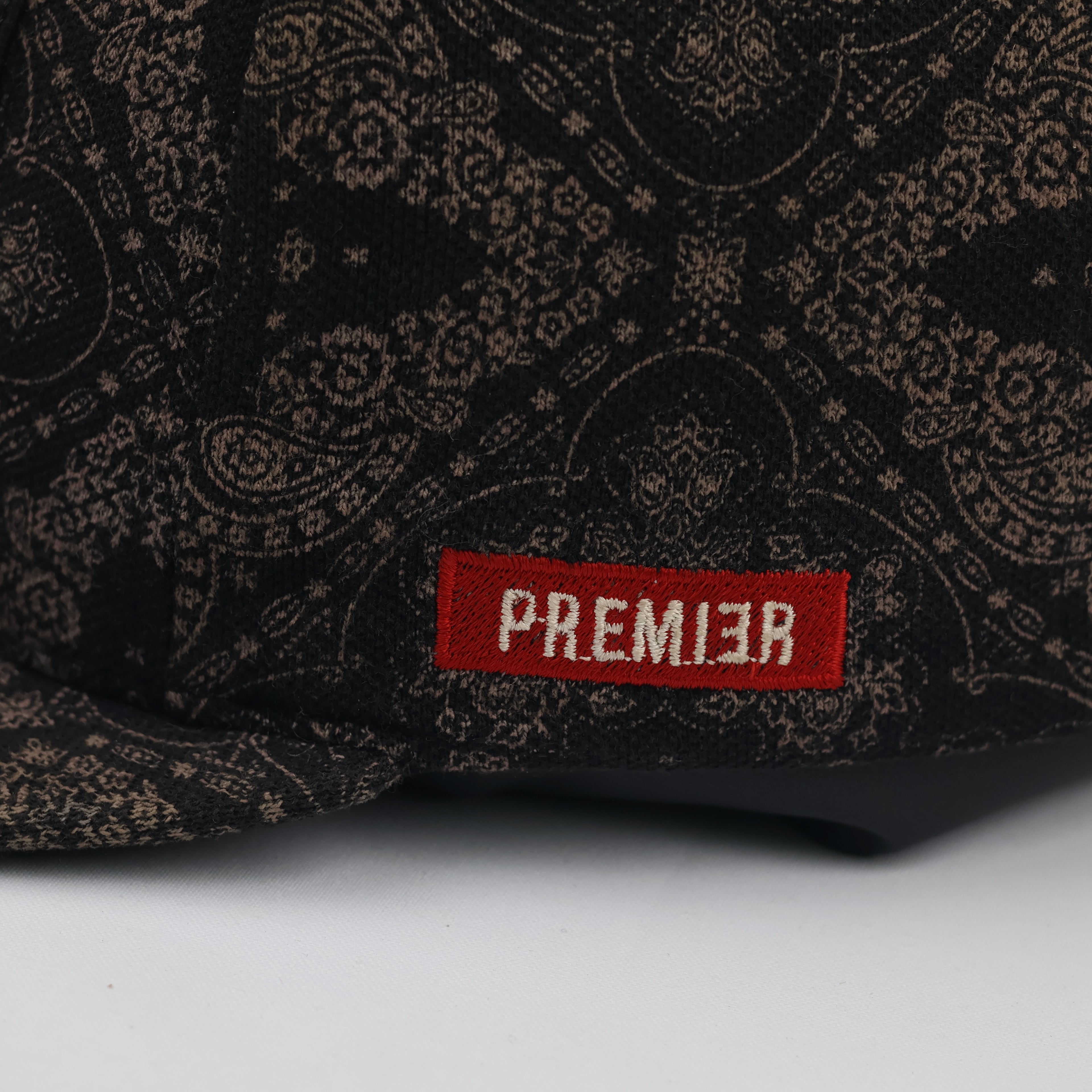 Vintage Premier Parental Advisory Cap - Brown Paisley Graphic Snapback