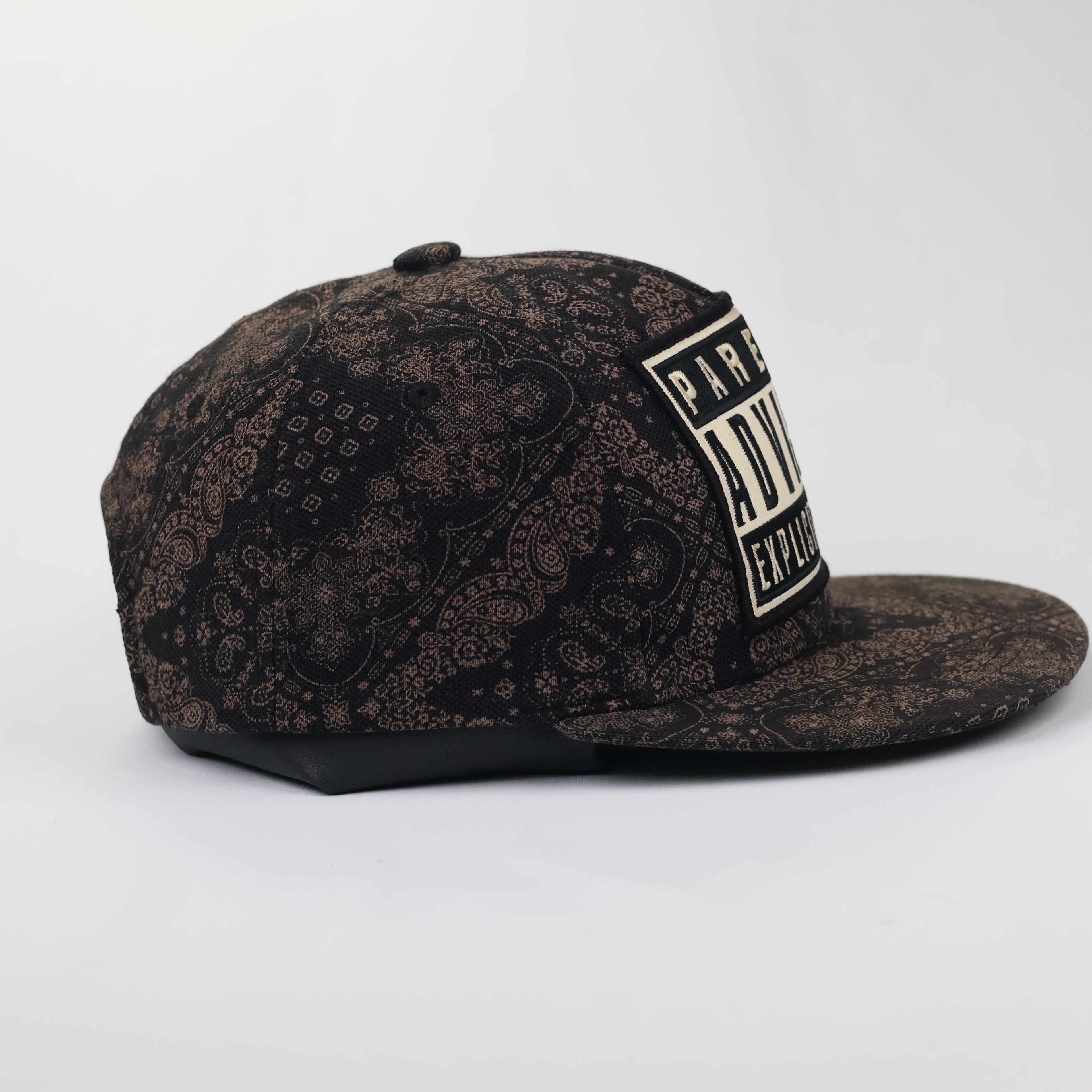 Vintage Premier Parental Advisory Cap - Brown Paisley Graphic Snapback