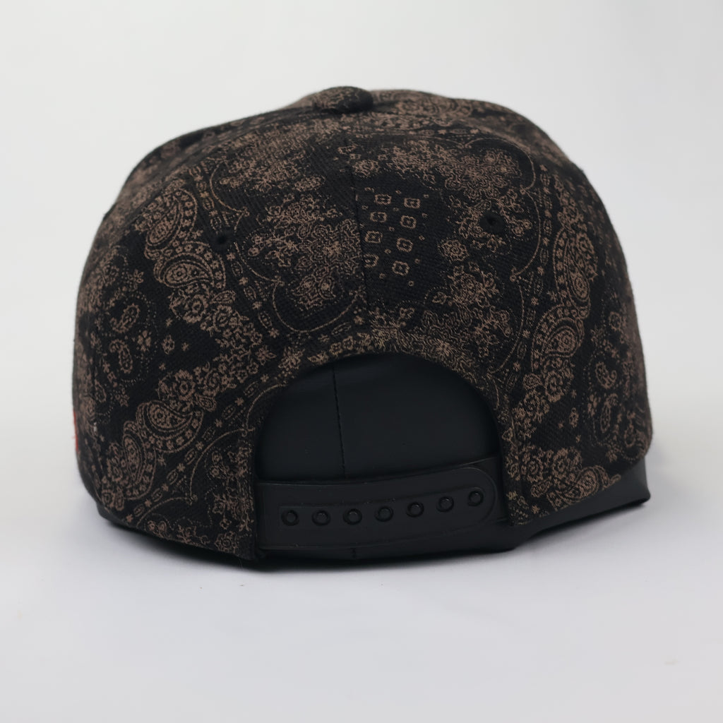 Vintage Premier Parental Advisory Cap - Brown Paisley Graphic Snapback