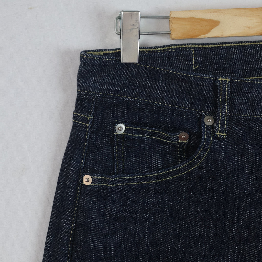 Thrifted MODNINE Dark Wash Straight Leg Denim Pants Waist:31-32/ J1111