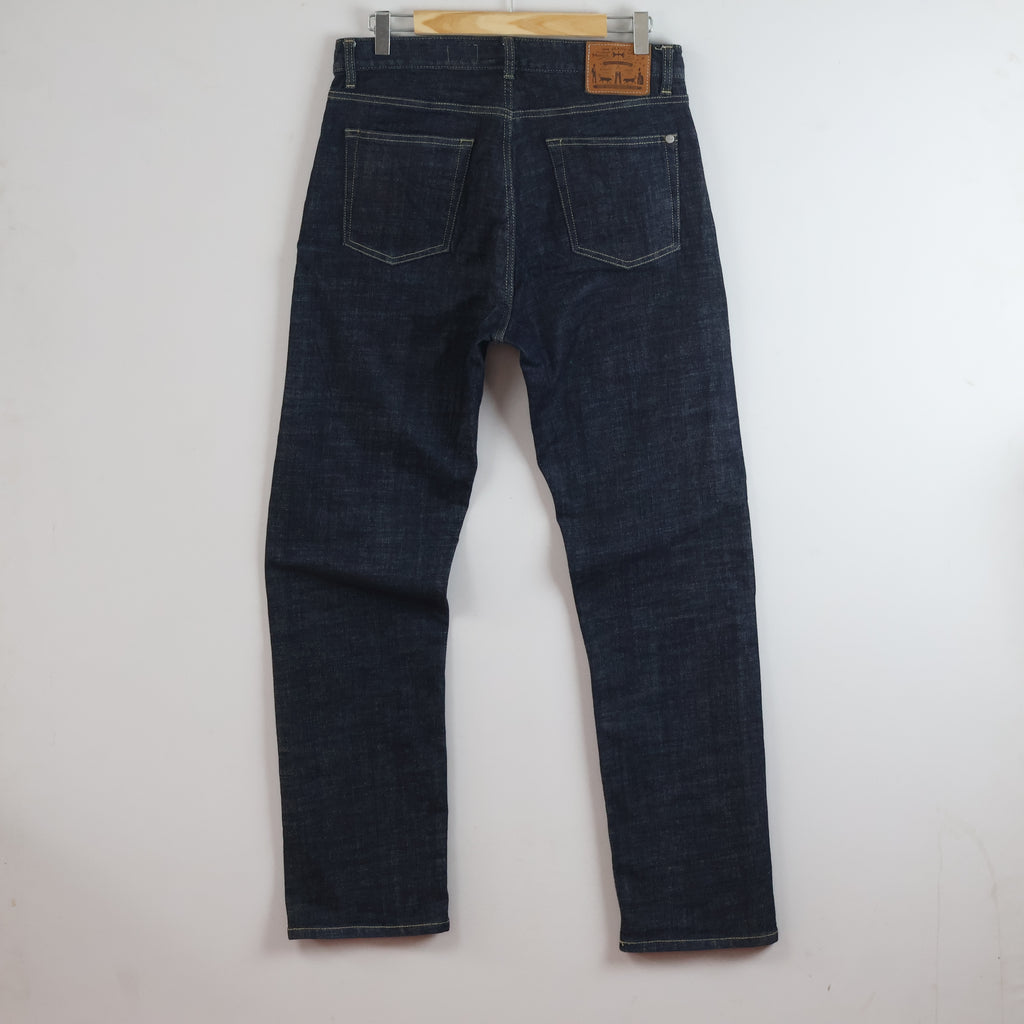 Thrifted MODNINE Dark Wash Straight Leg Denim Pants Waist:31-32/ J1111