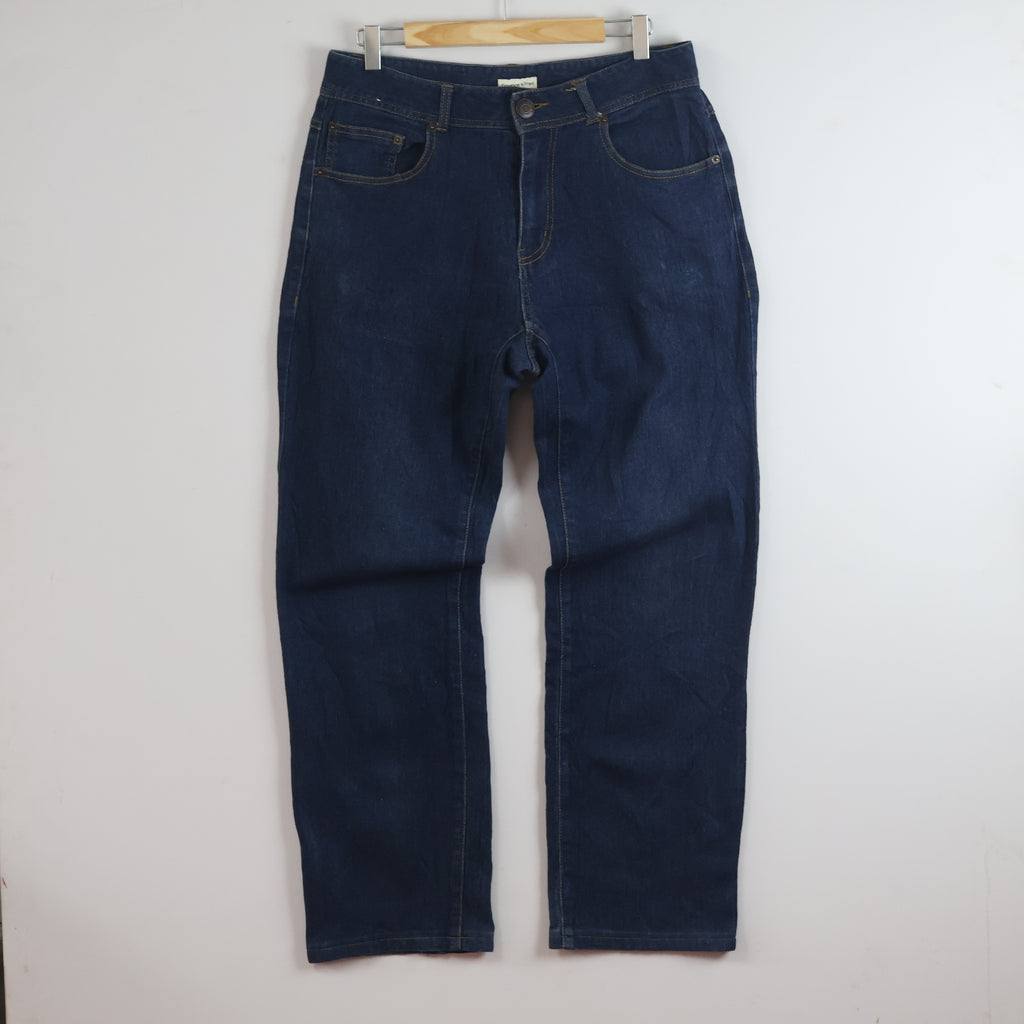 Florence & Fred Dark Wash Straight Leg Denim Pants Waist:32/ J1110