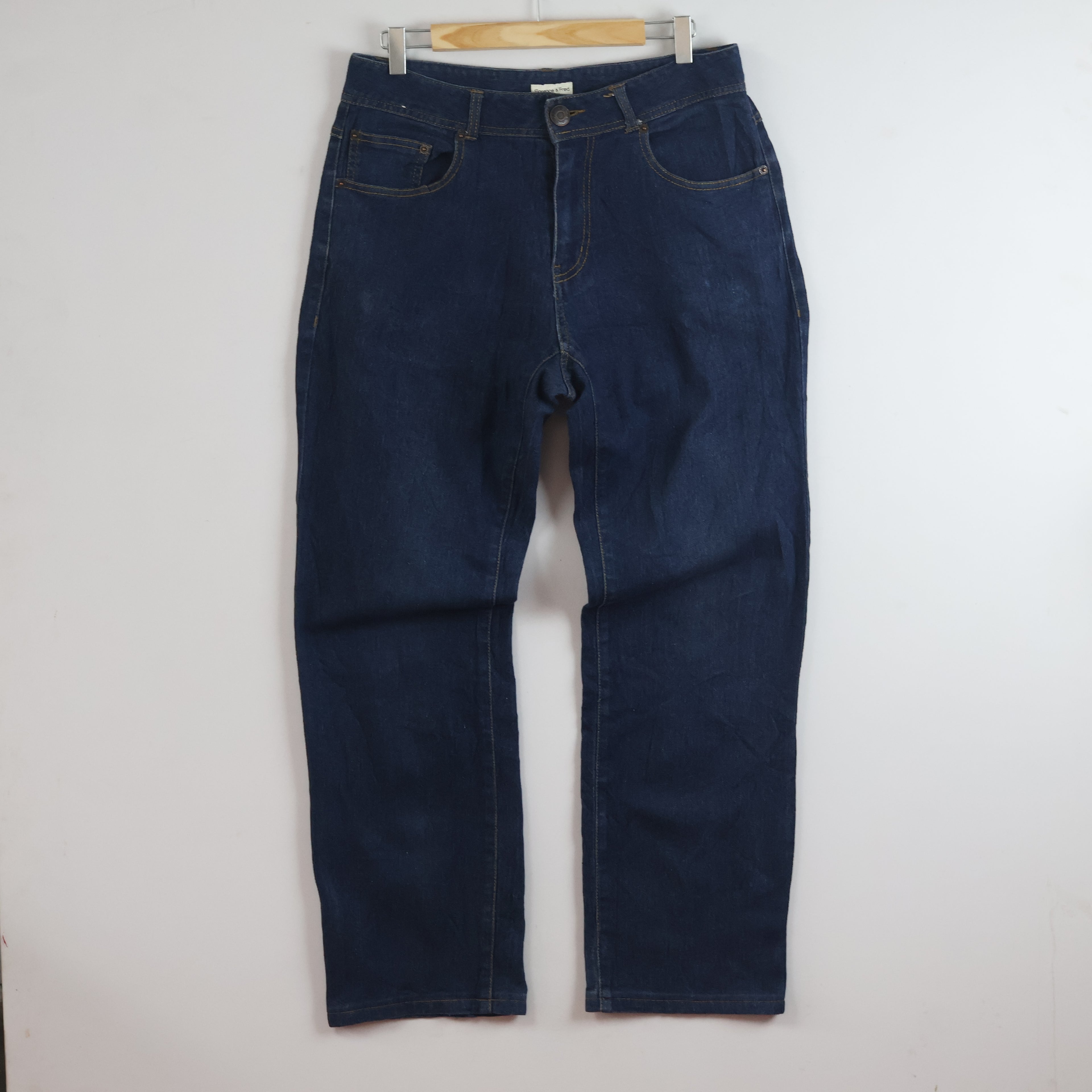 Florence & Fred Dark Wash Straight Leg Denim Pants Waist:32/ J1110