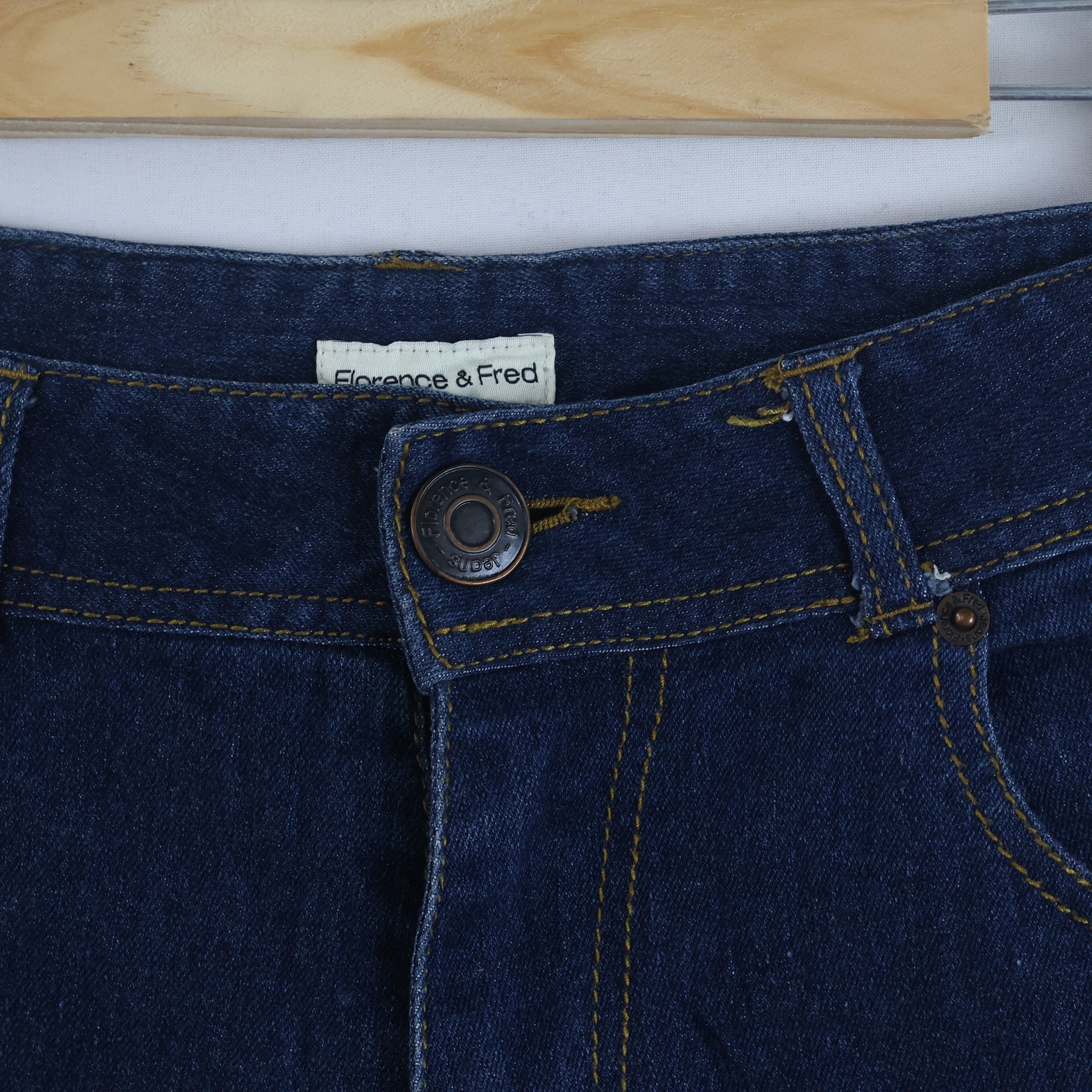 Florence & Fred Dark Wash Straight Leg Denim Pants Waist:32/ J1110