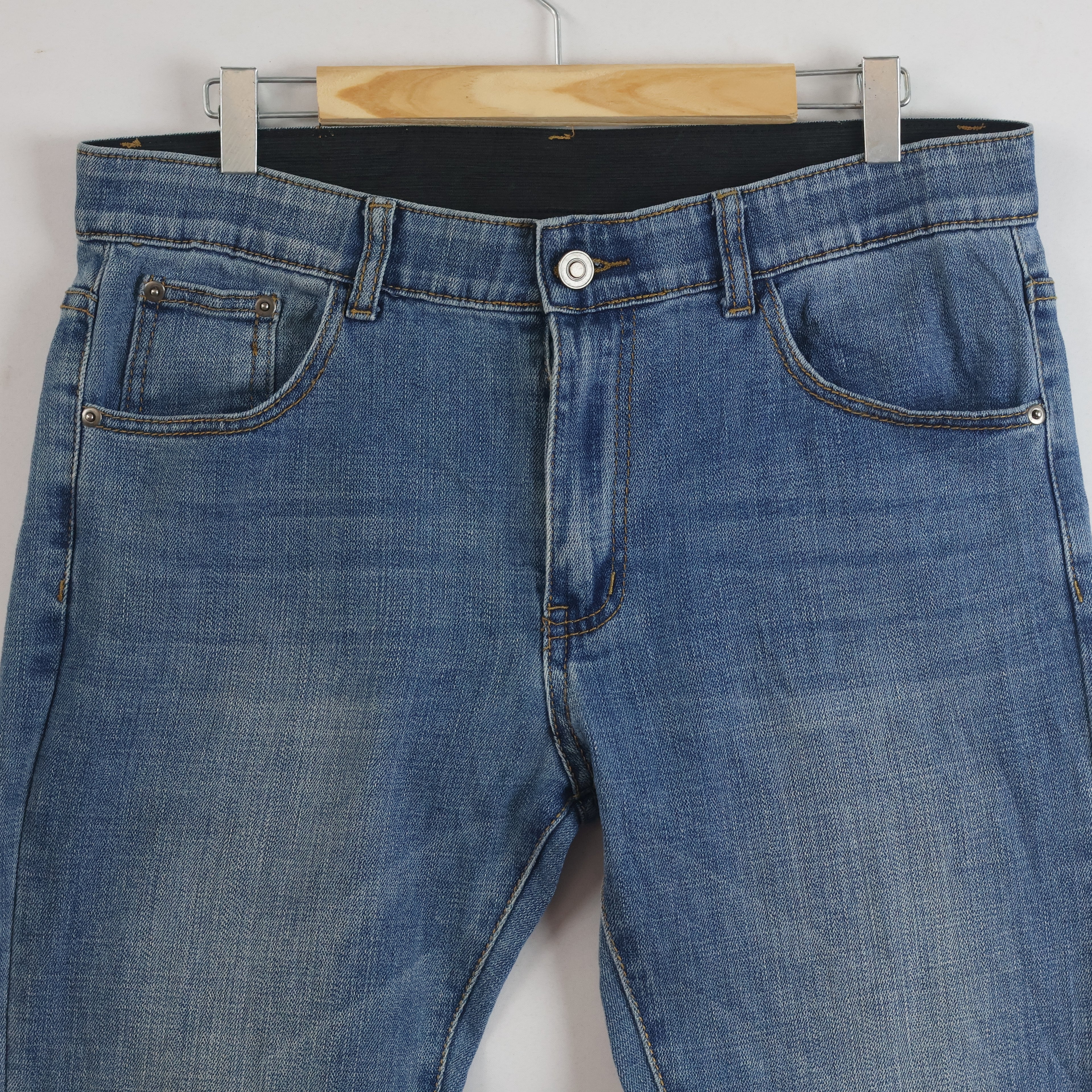 Jeans Trade Maker Light Wash Straight Leg Denim Waist:34/ J1109