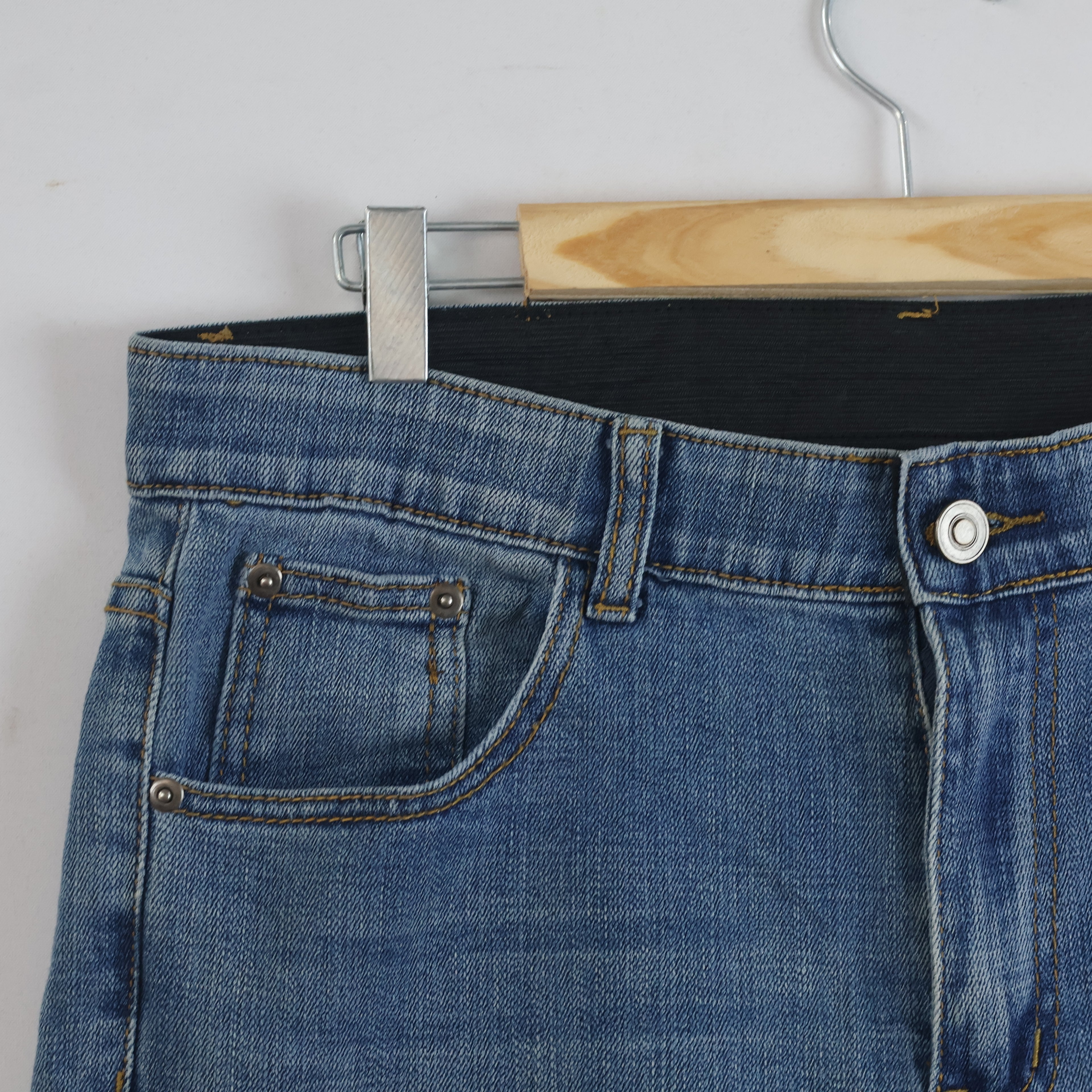 Jeans Trade Maker Light Wash Straight Leg Denim Waist:34/ J1109
