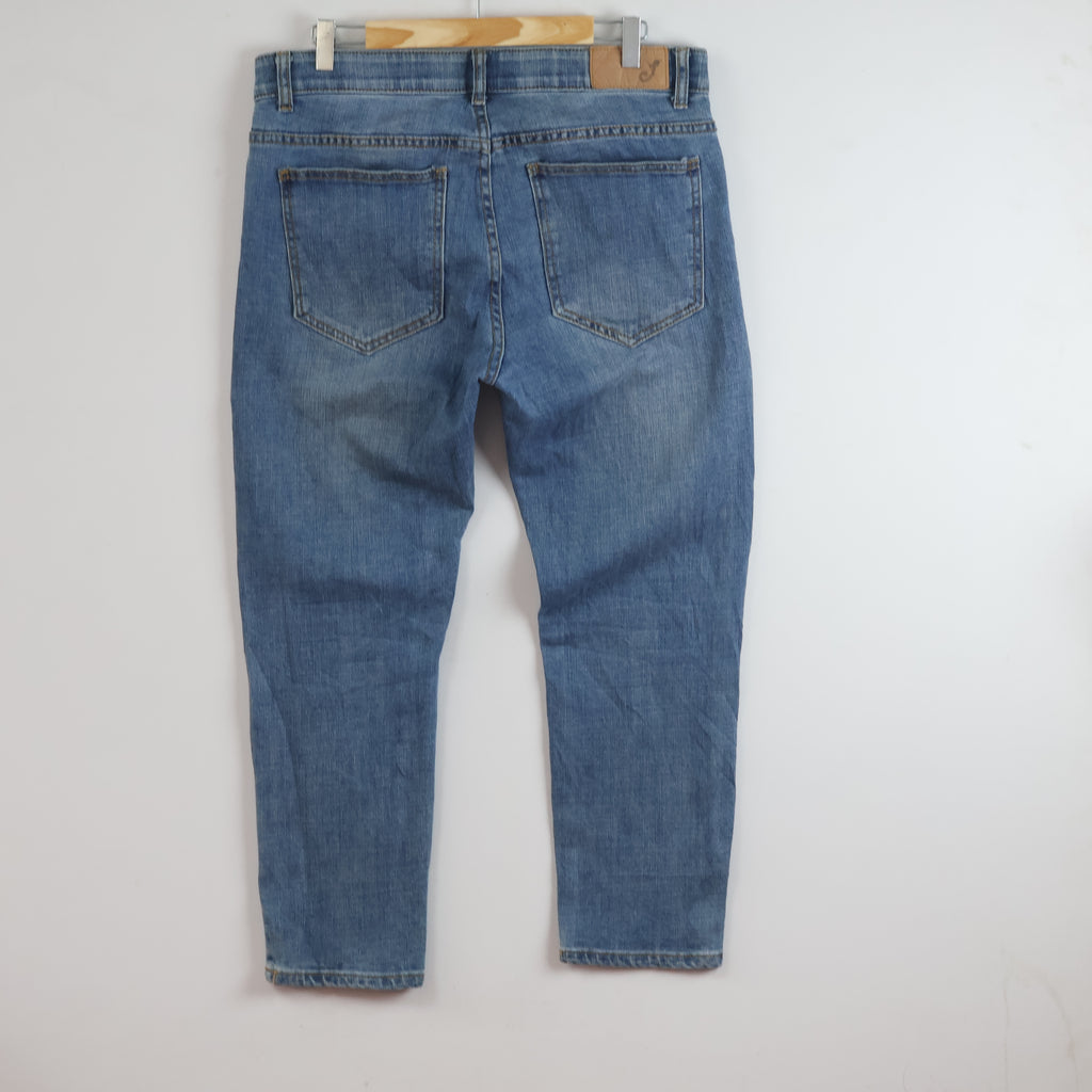 Jeans Trade Maker Light Wash Straight Leg Denim Waist:34/ J1109