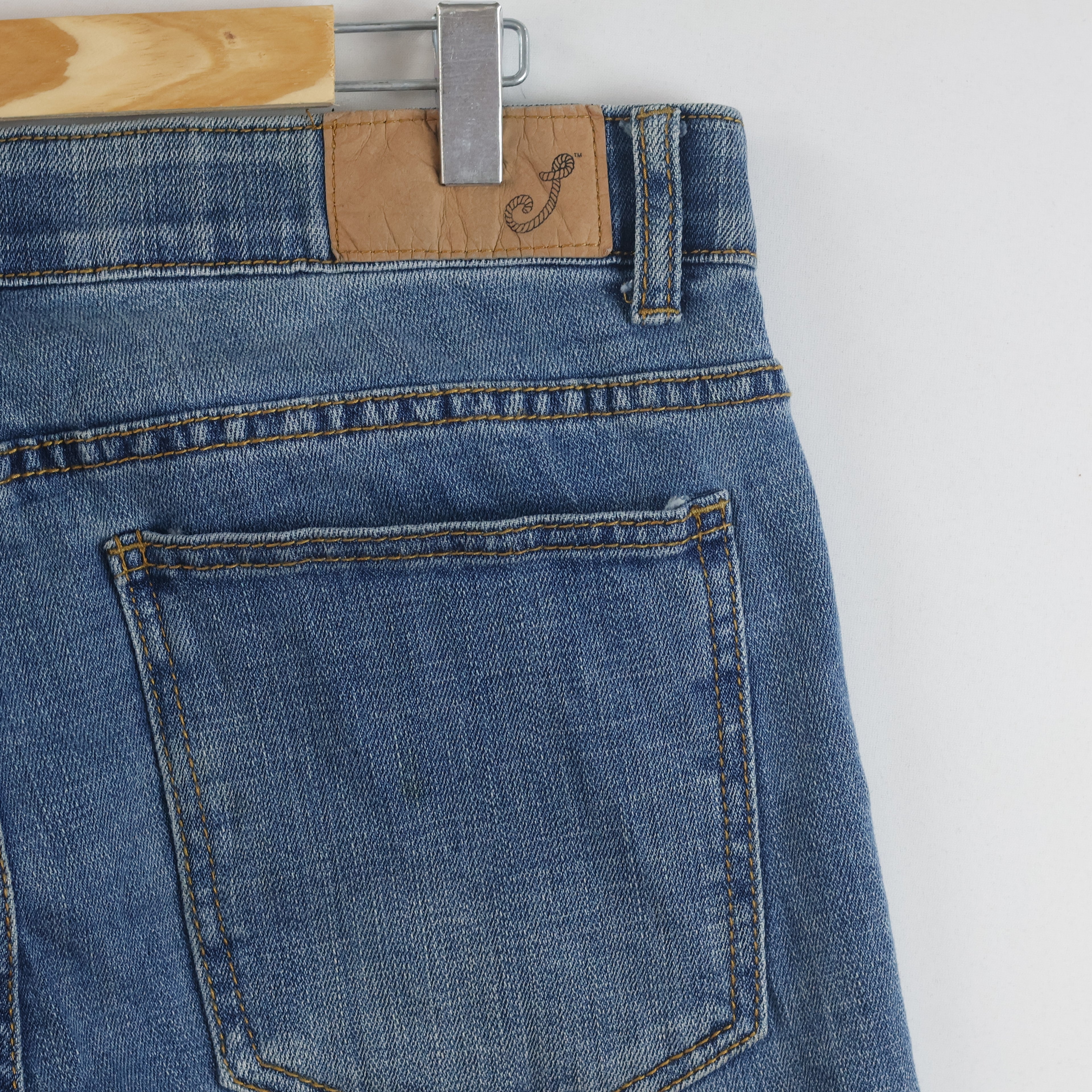 Jeans Trade Maker Light Wash Straight Leg Denim Waist:34/ J1109