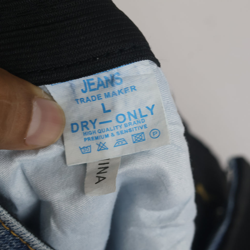 Jeans Trade Maker Light Wash Straight Leg Denim Waist:34/ J1109