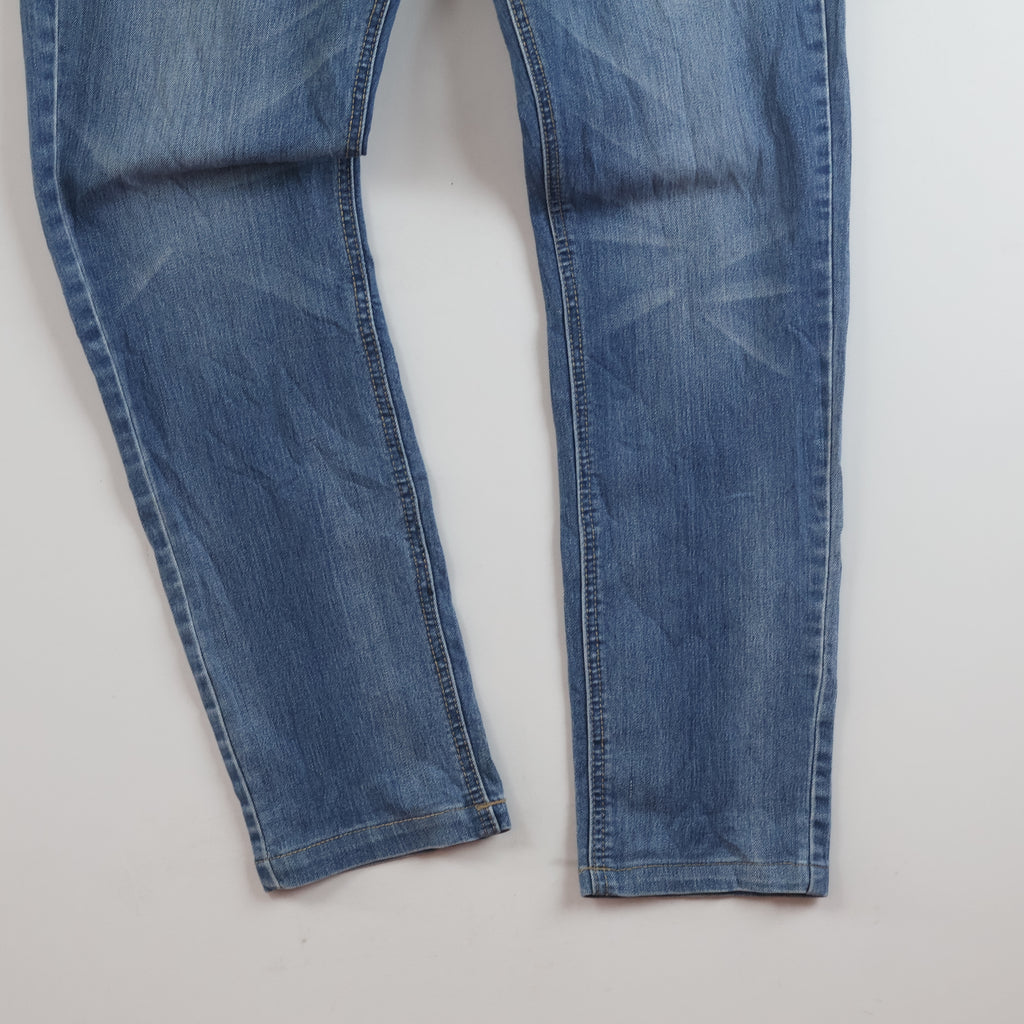 Thrifted MUT JU BRU Denim Light Wash Straight Jeans Waist: 32-33/ J1107
