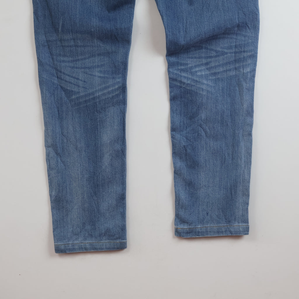 Thrifted MUT JU BRU Denim Light Wash Straight Jeans Waist: 32-33/ J1107