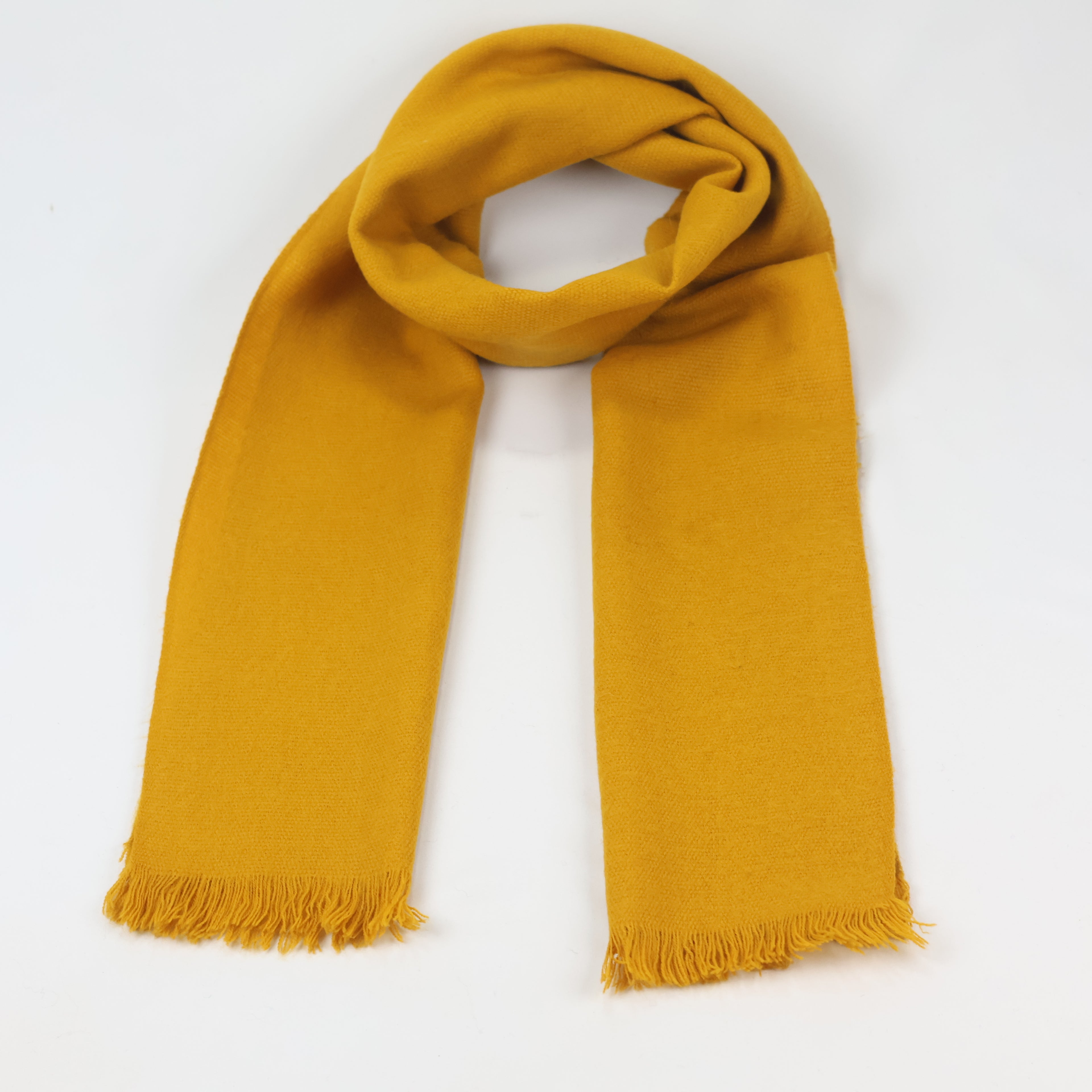 Mustard / Bright Yellow Winter Scarf - Pop of Color Essential