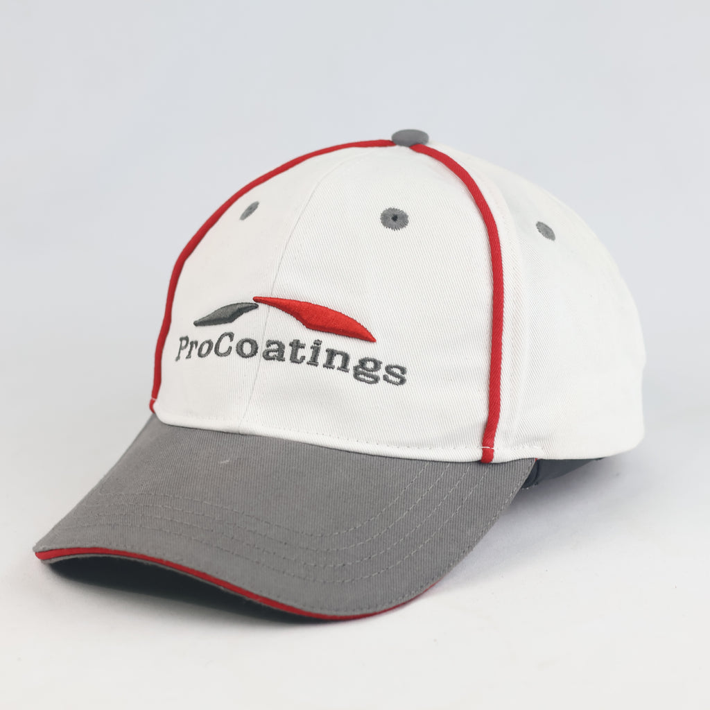 Thrifted ProCoatings Branded Two-Tone Strapback Baseball Hat | 11041
