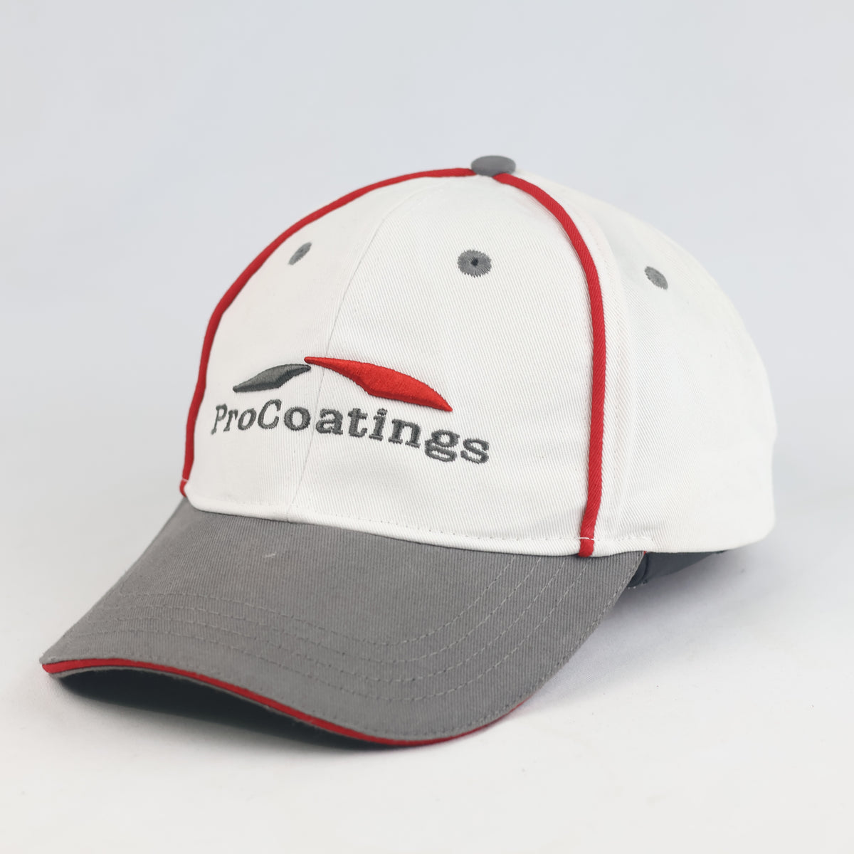 Thrifted ProCoatings Branded Two-Tone Strapback Baseball Hat | 11041