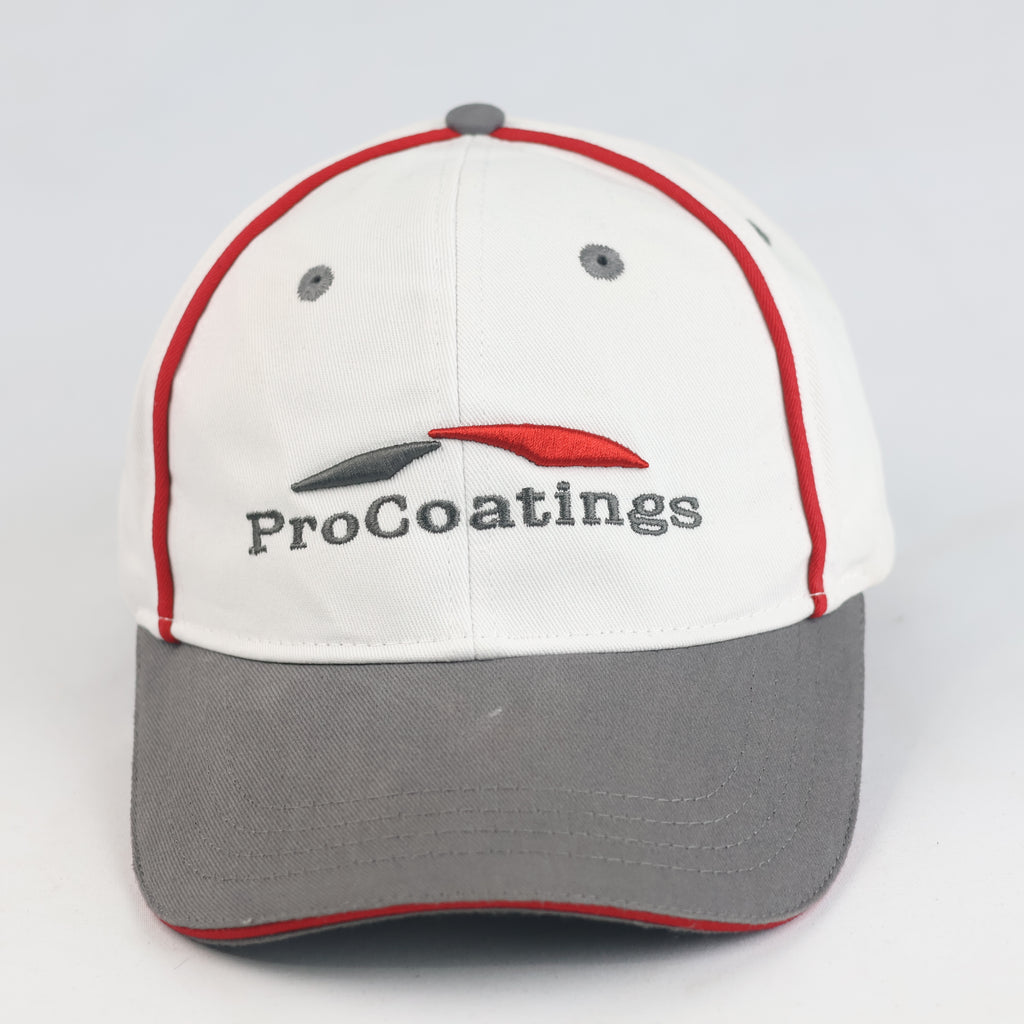 Thrifted ProCoatings Branded Two-Tone Strapback Baseball Hat | 11041
